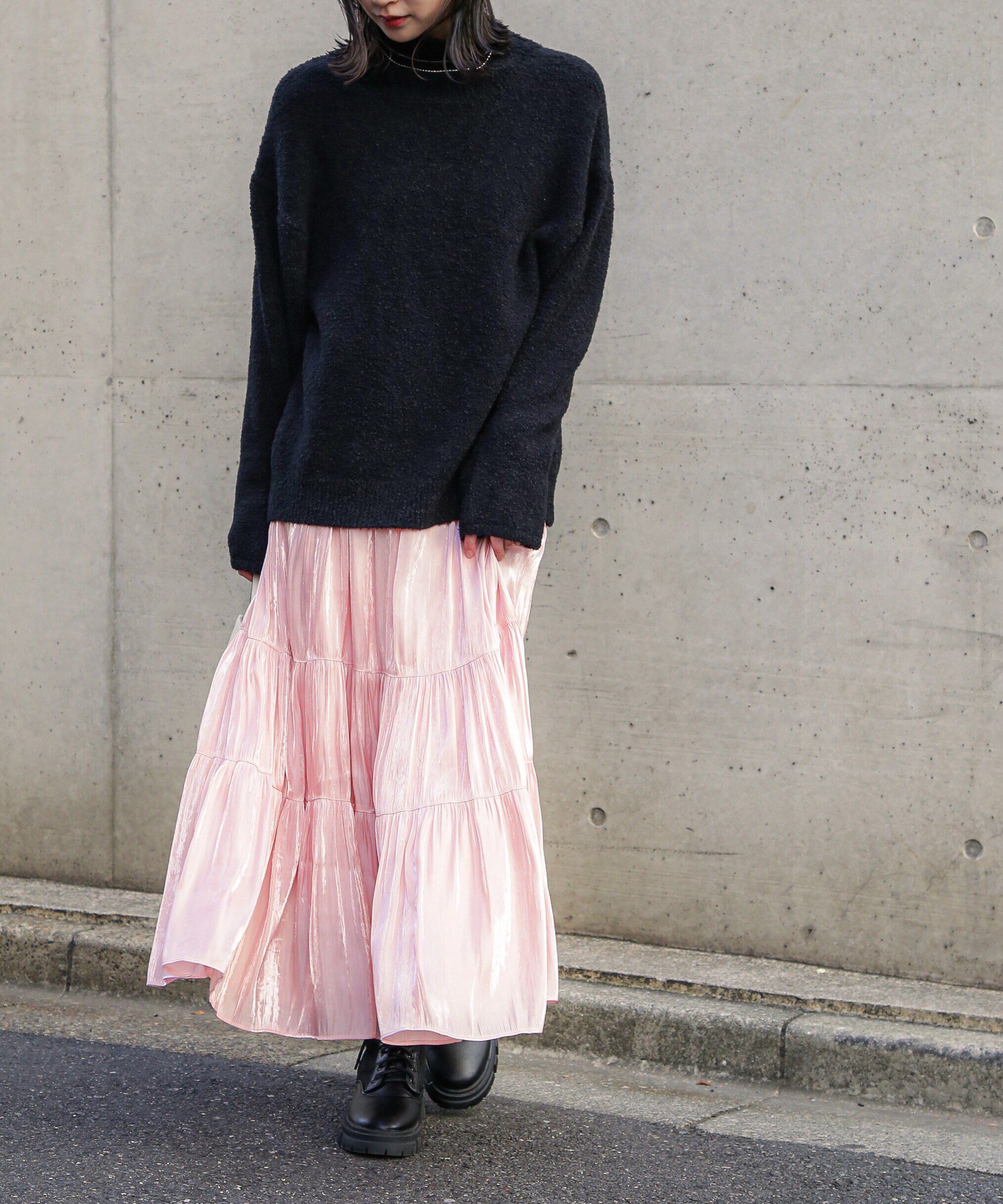  「シャイニーティアードスカート」|スカート|