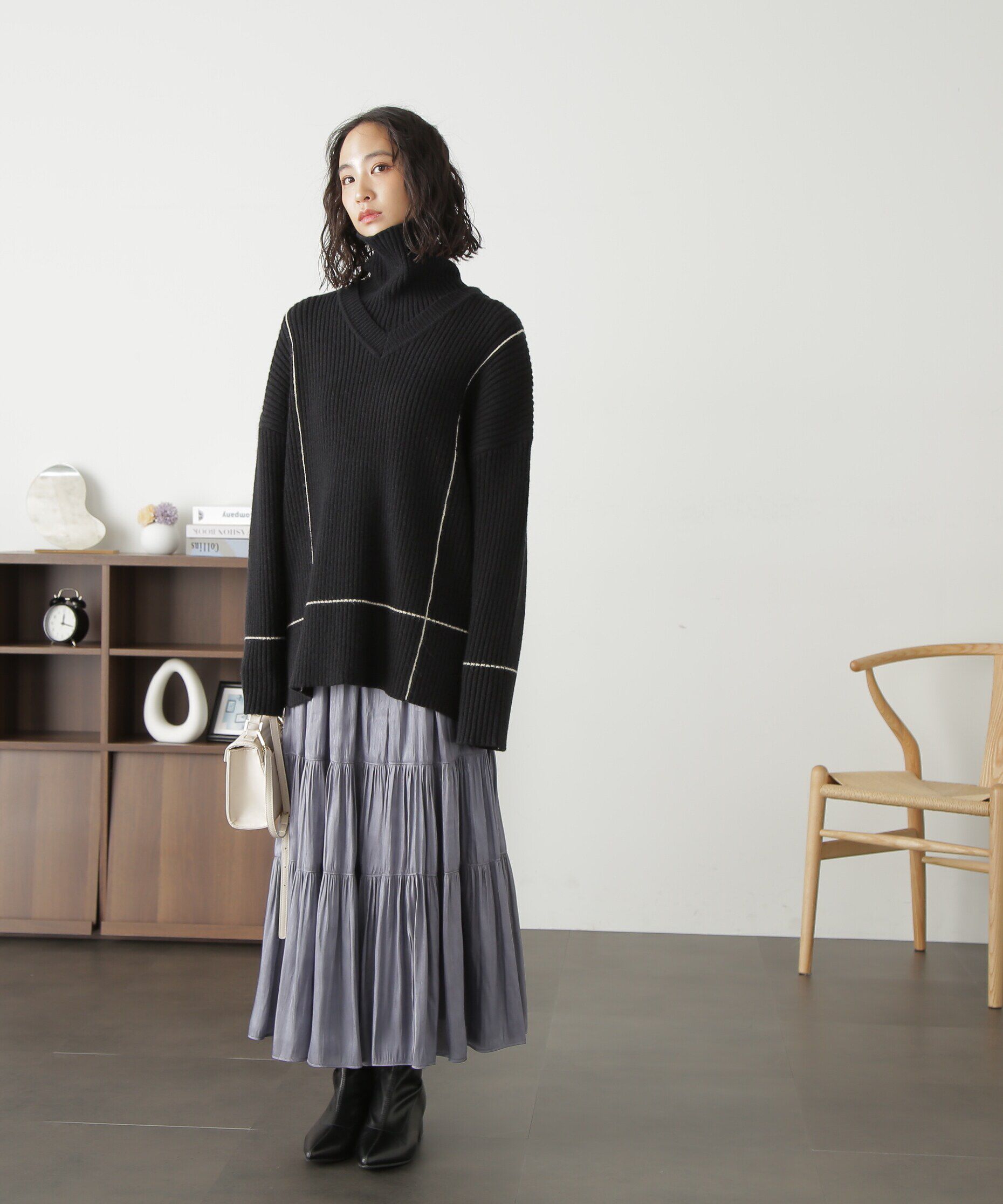  「シャイニーティアードスカート」|スカート|