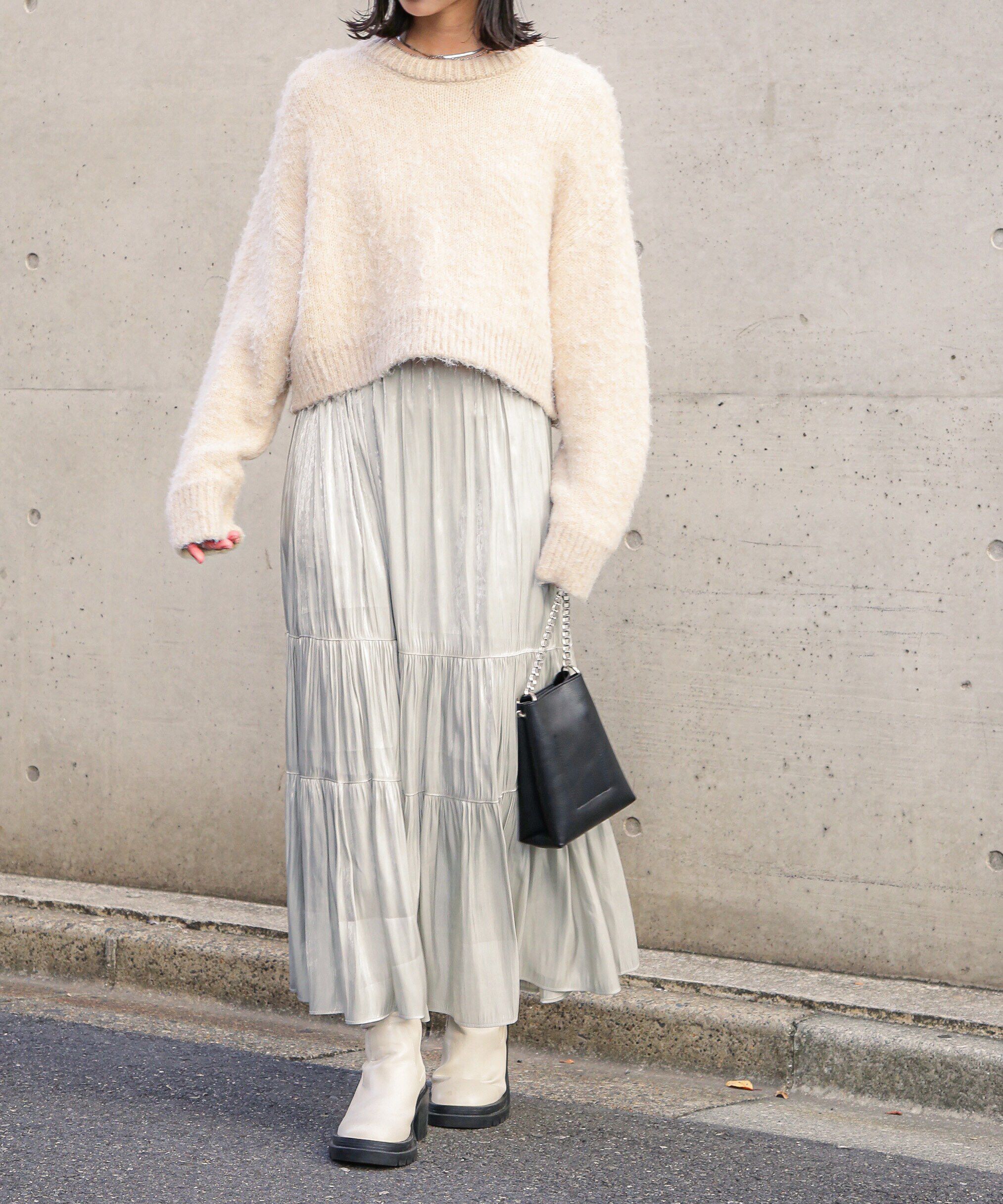  「シャイニーティアードスカート」|スカート|