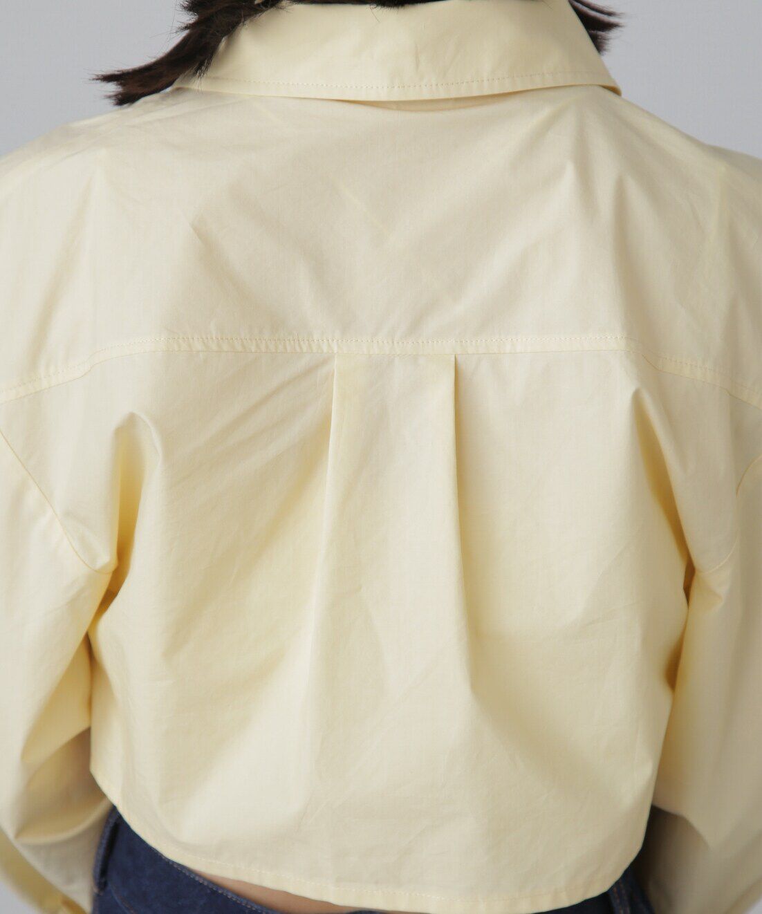  「ショート丈タックボリュームスリーブシャツ」|シャツ・ブラウス|