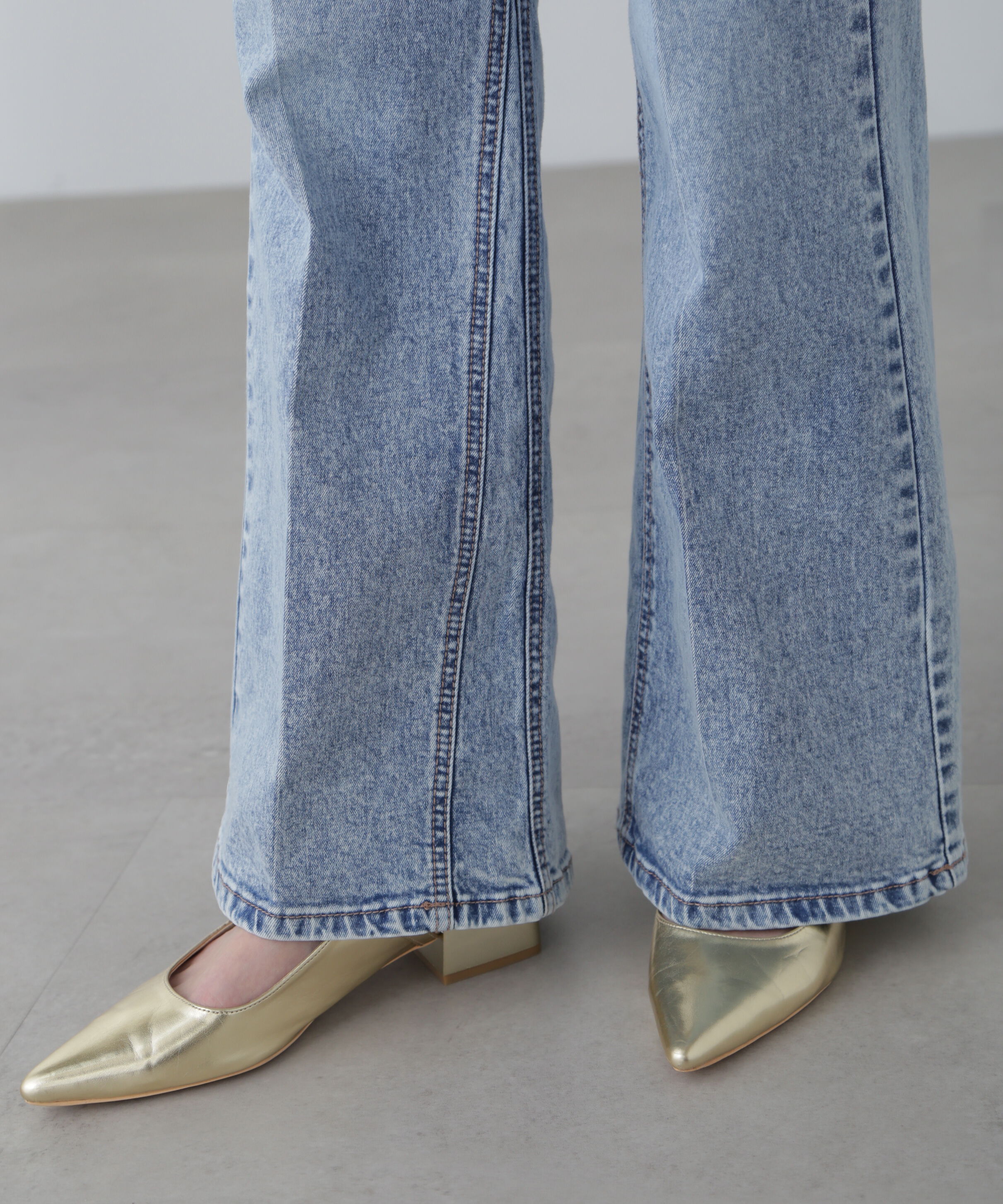  「センタープレスフレアデニムパンツ」|その他|