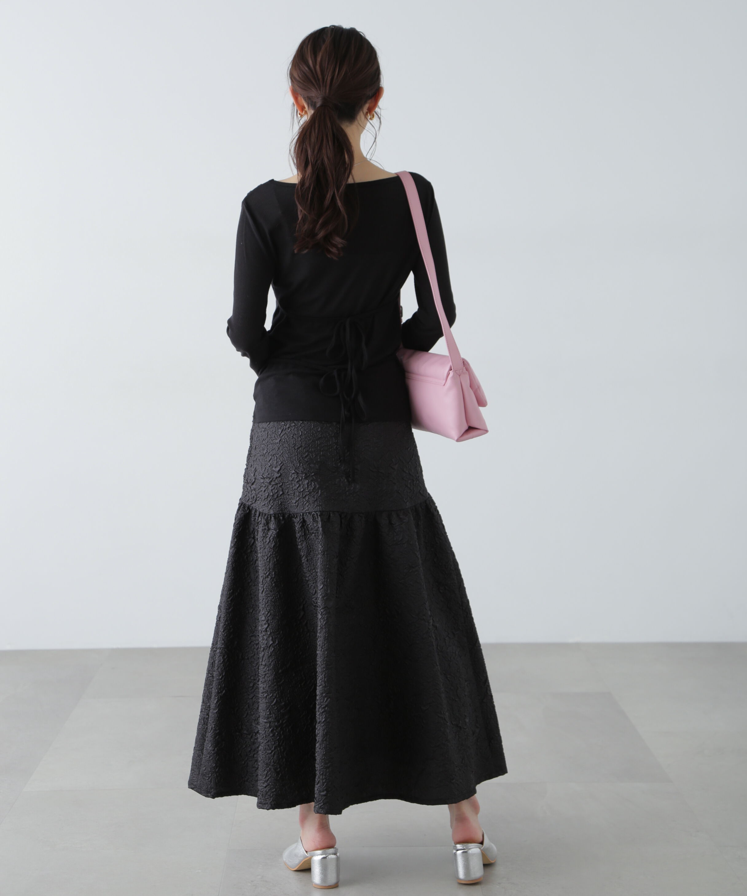  「エンボスティアードスカート」|スカート|