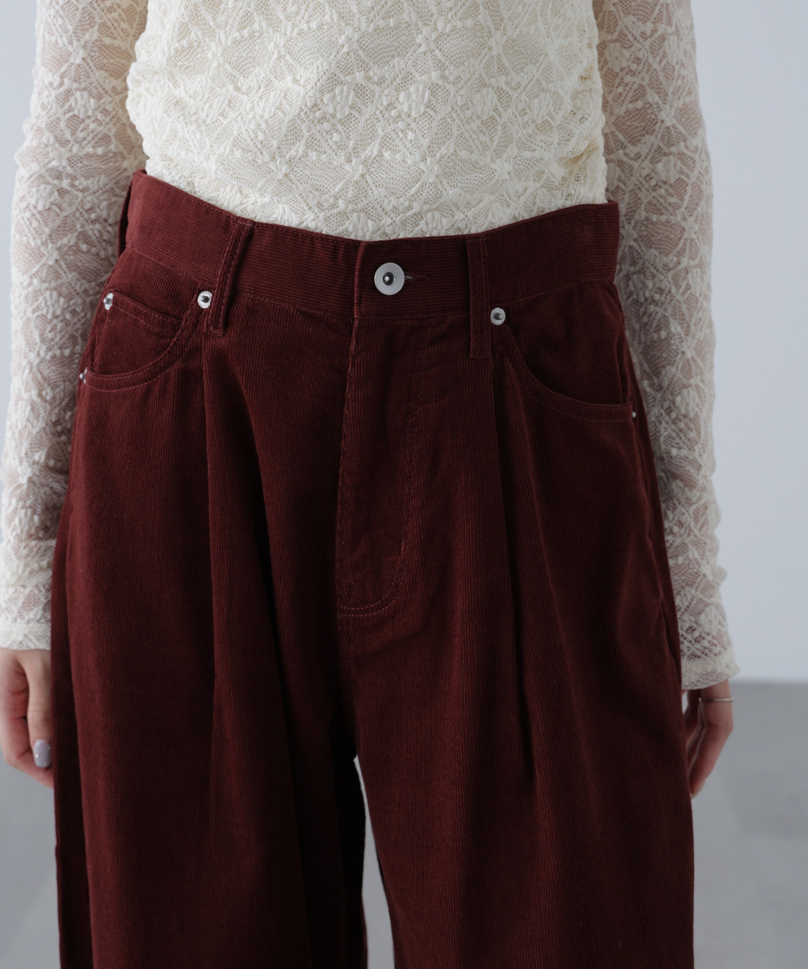  「コーデュロイタックコクーンパンツ」|その他|