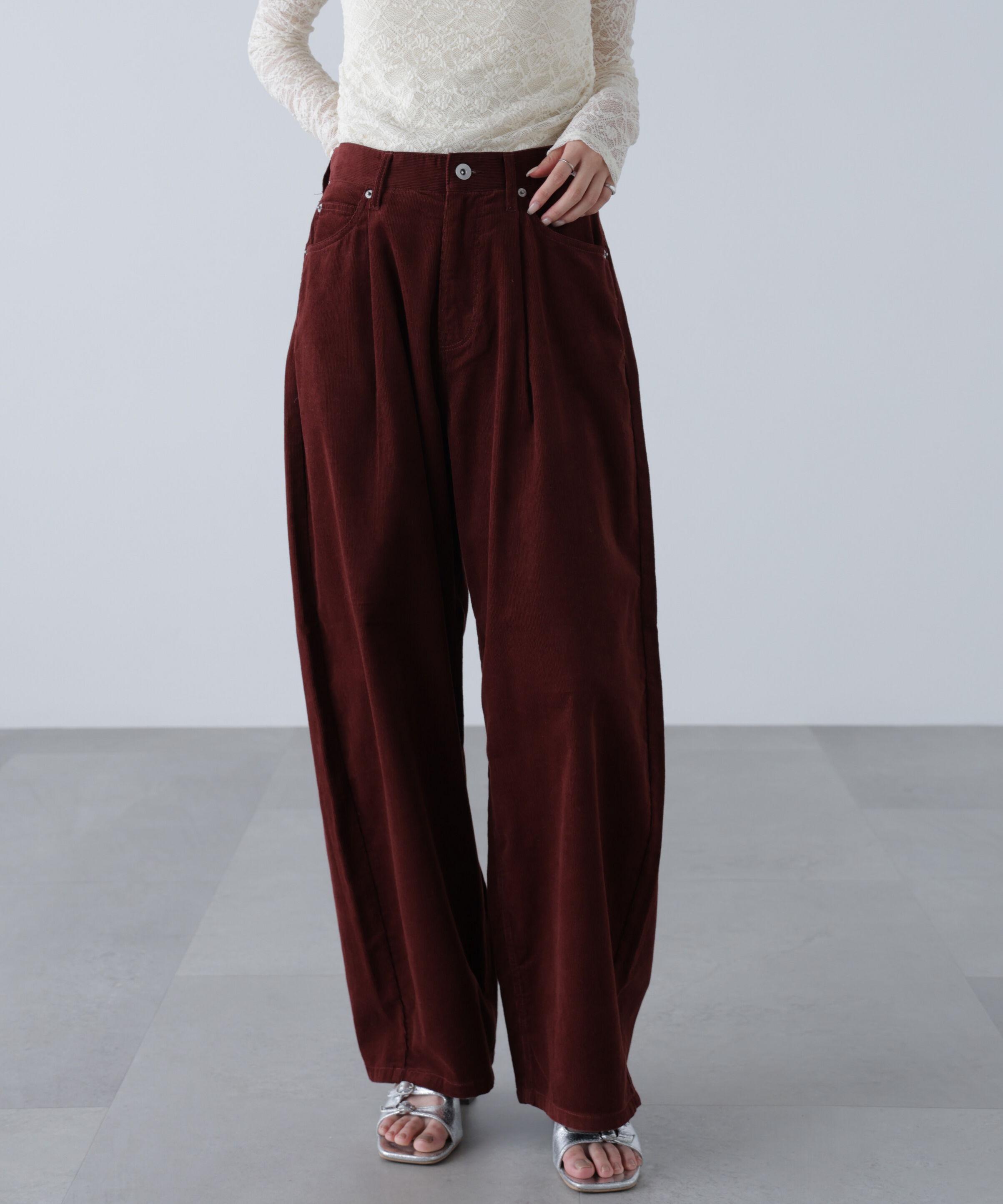  「コーデュロイタックコクーンパンツ」|その他|