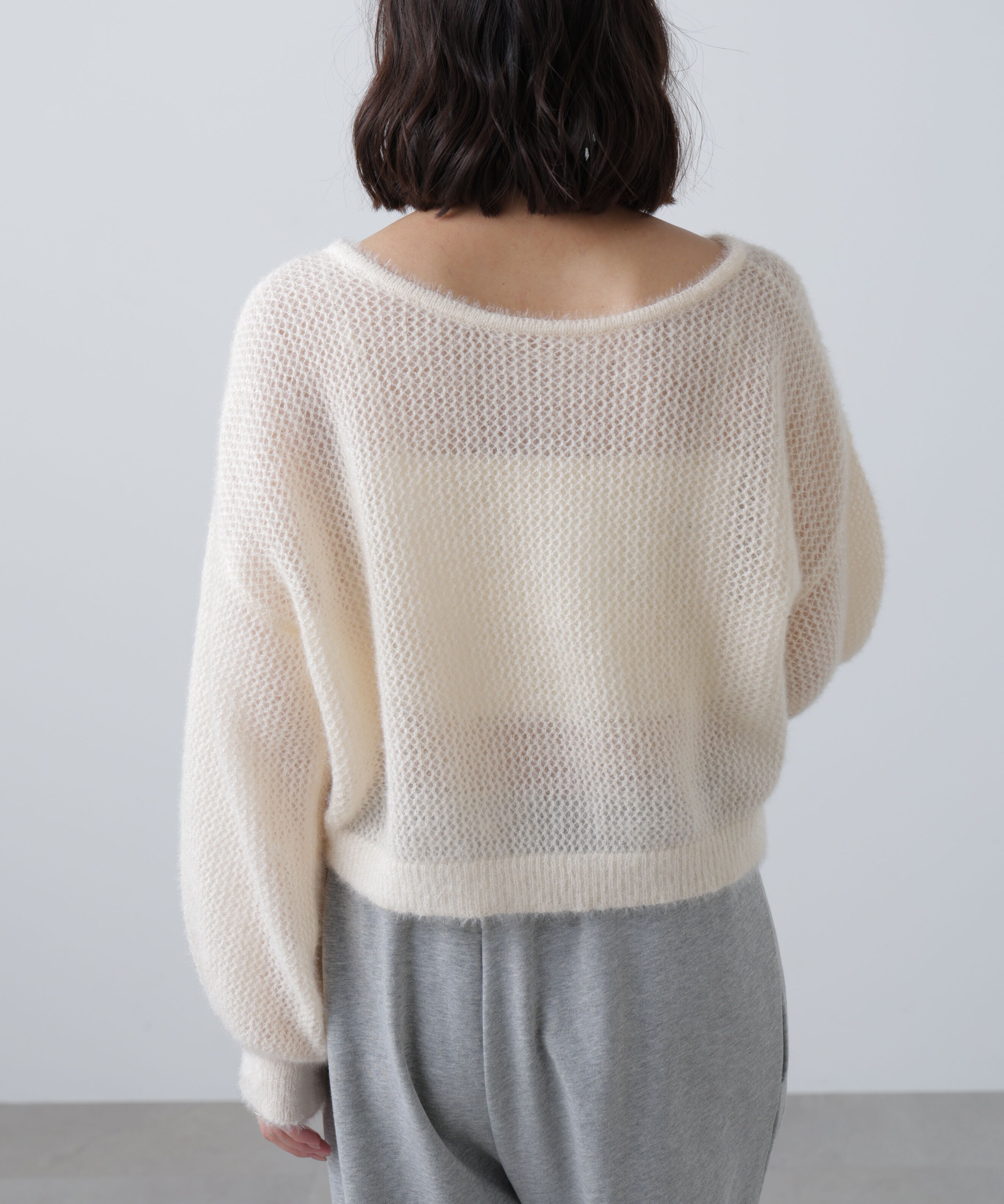  「前後2WAYドロストショート丈ニット」|ニット・セーター|