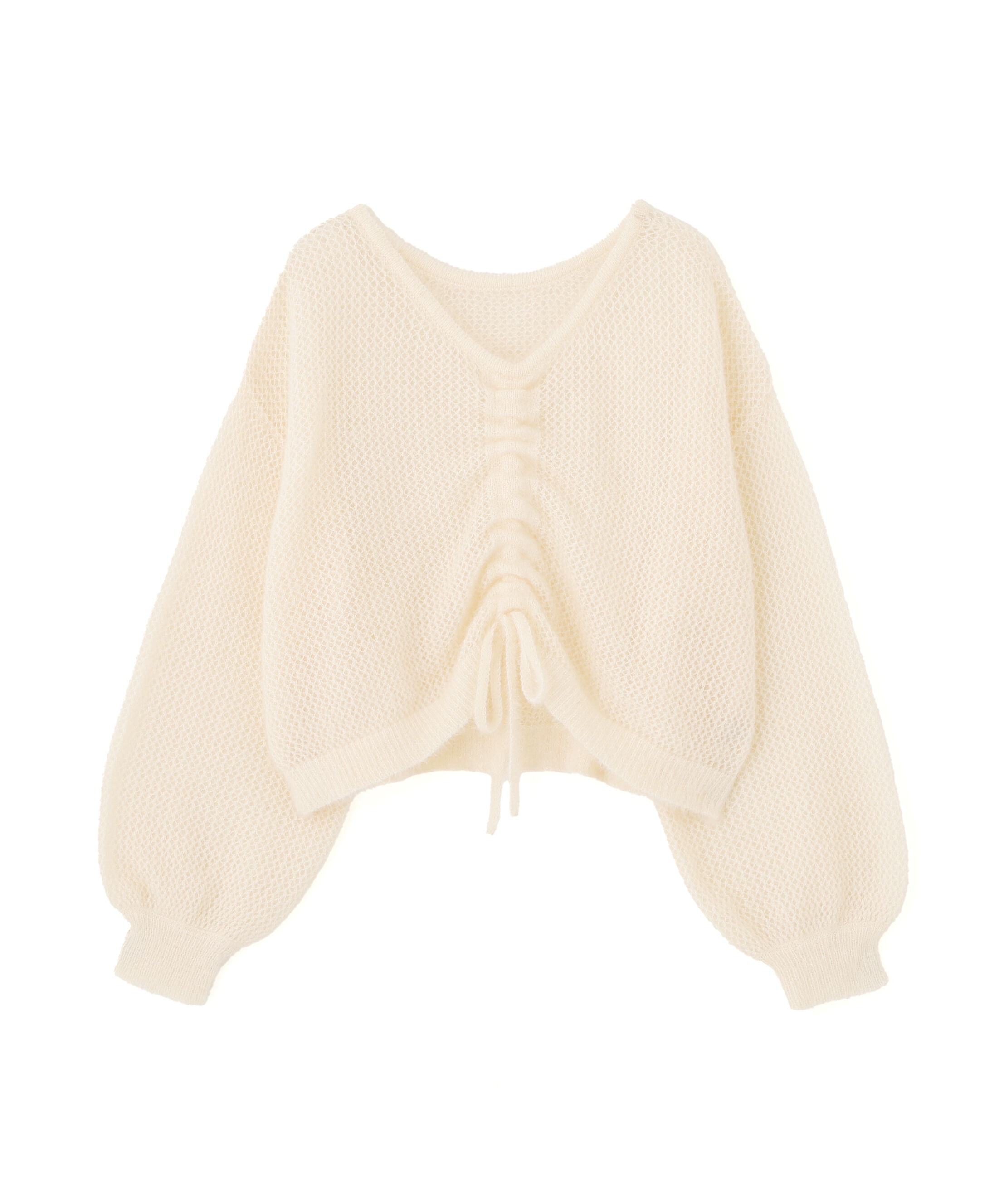  「前後2WAYドロストショート丈ニット」|ニット・セーター|