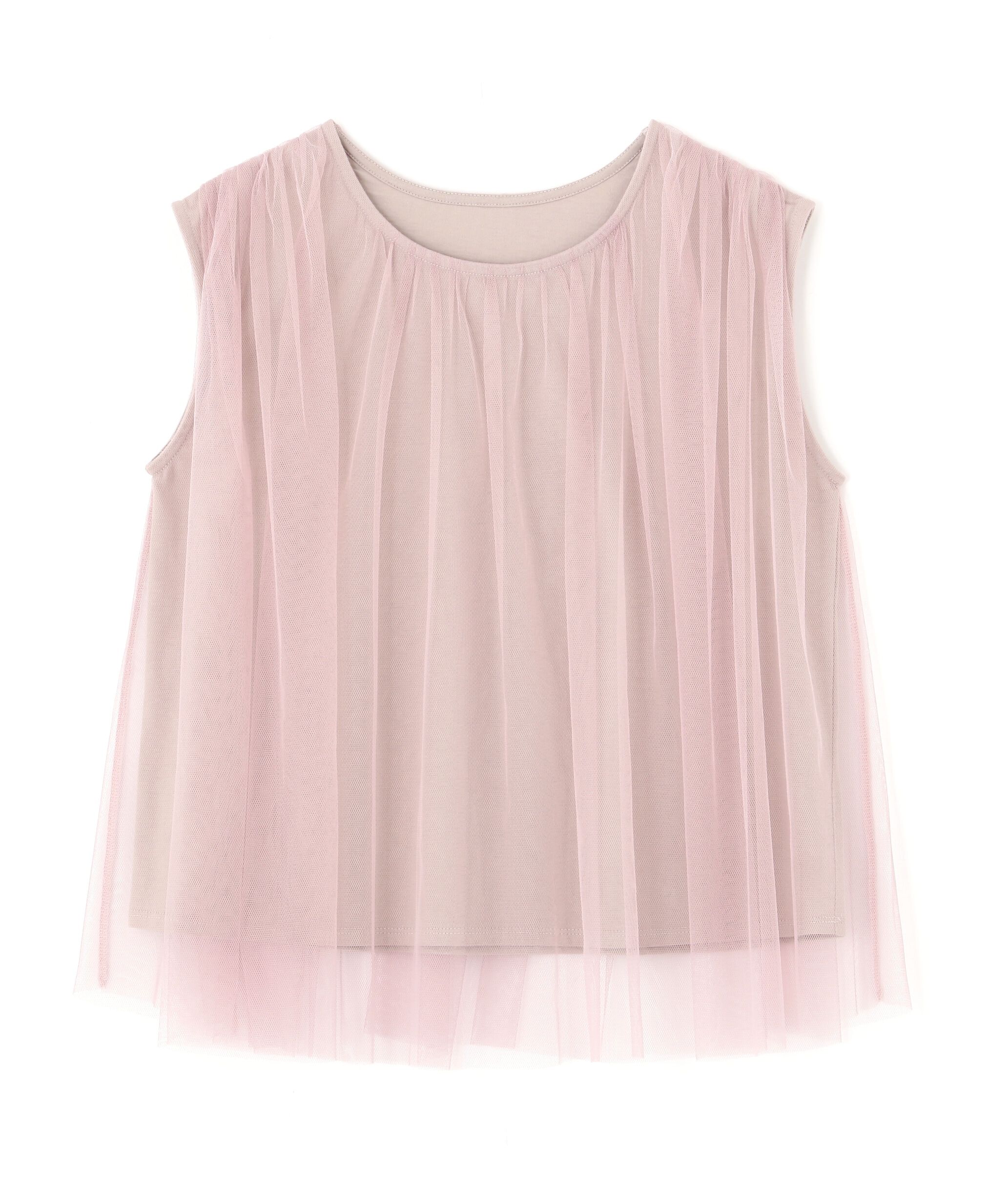  「ボリュームチュールトップス」|Tシャツ・カットソー|