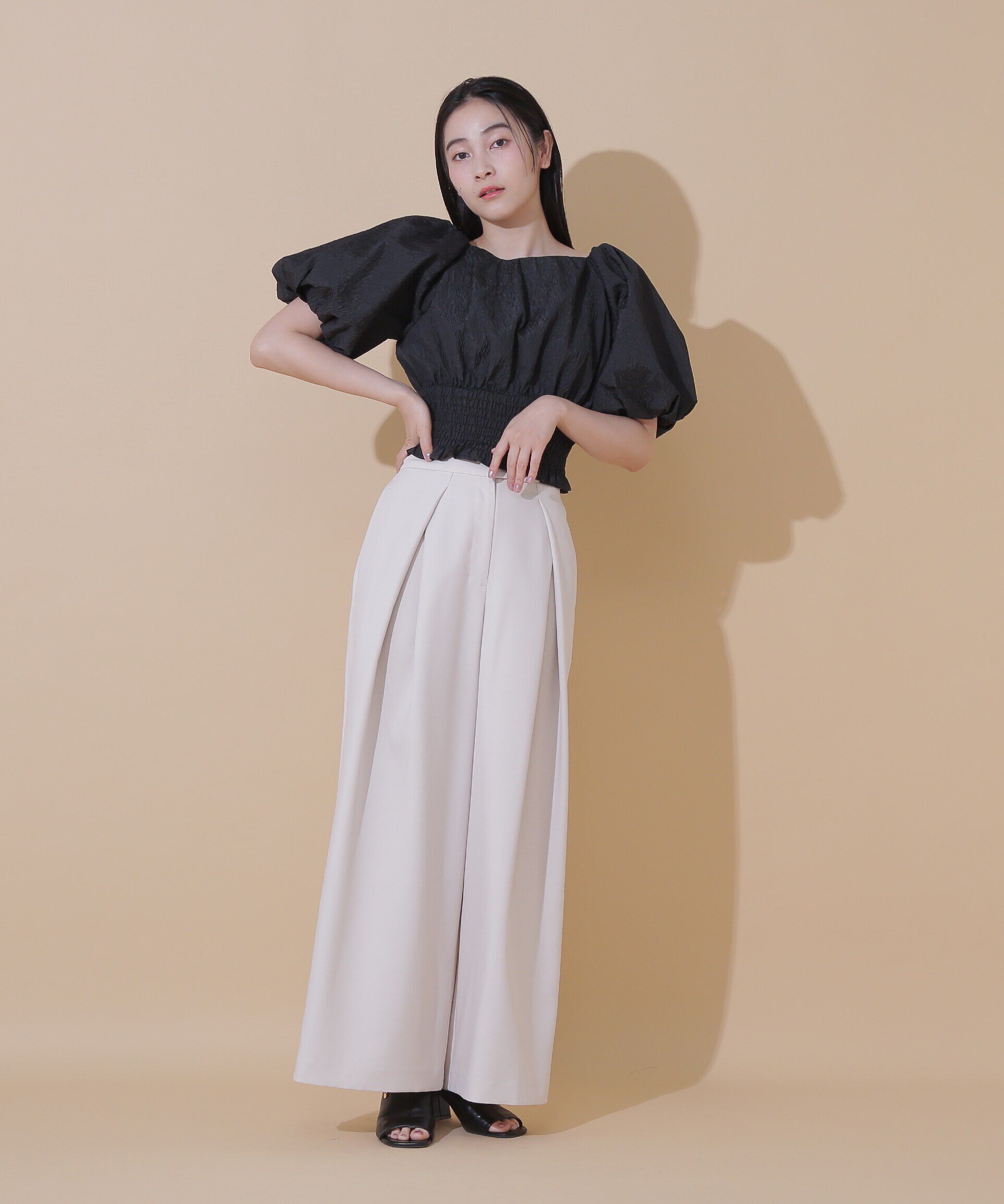  「シュリンクバルーンブラウス」|シャツ・ブラウス|