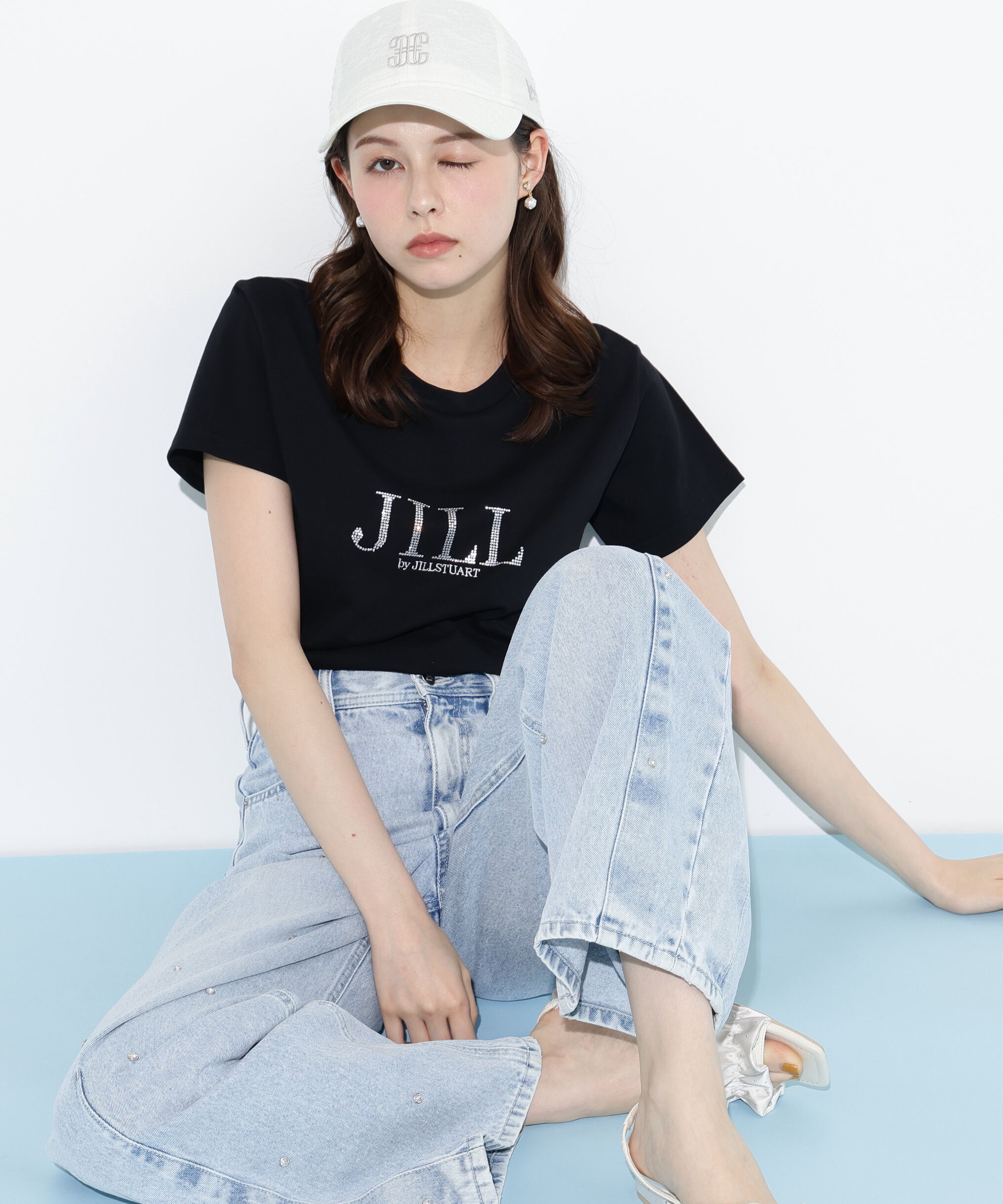  「ホットフィットロゴTシャツ」|Tシャツ・カットソー|ブラック