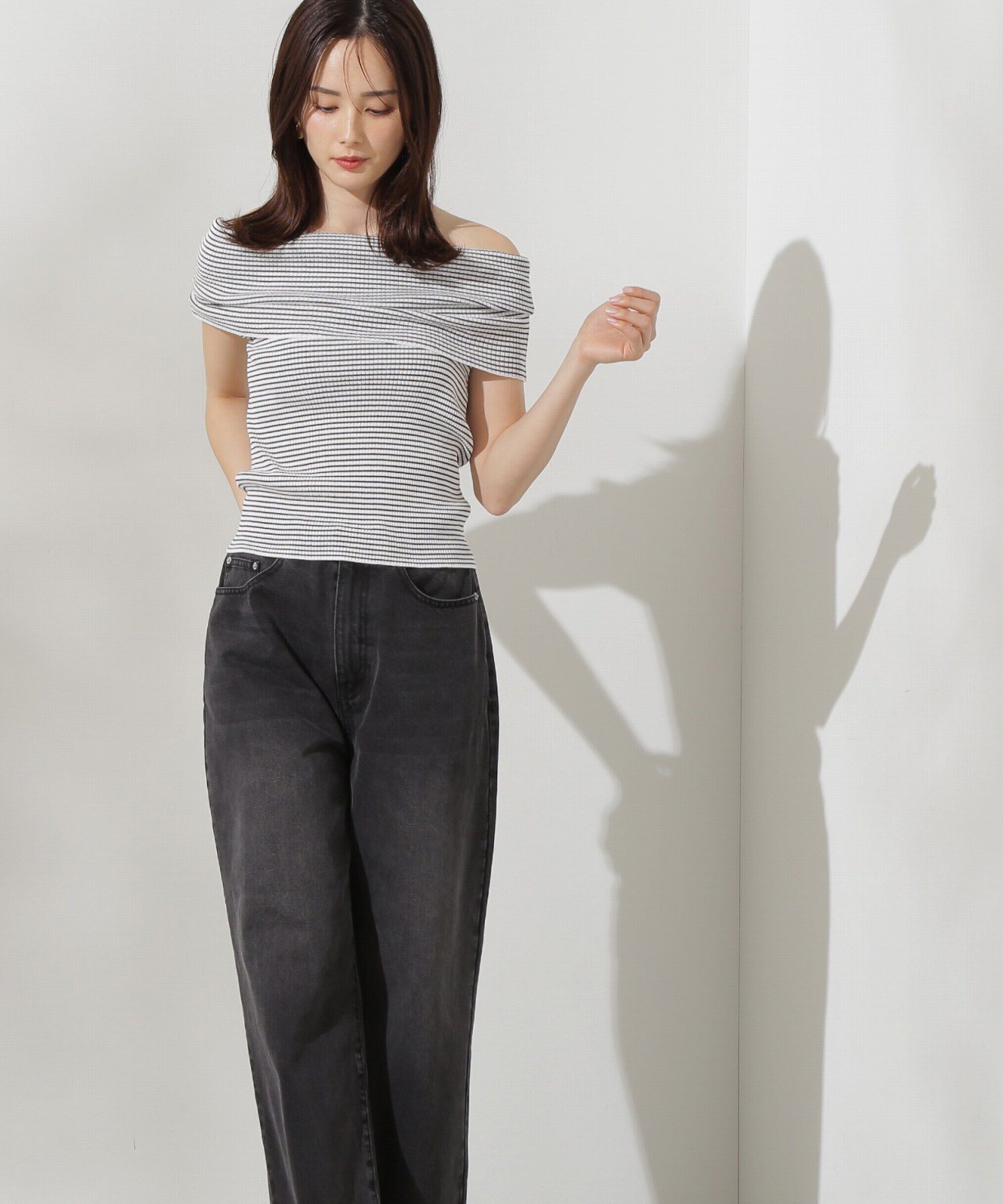 PROPORTION BODY DRESSING「オフショルノースリニット」|ニット・セーター|