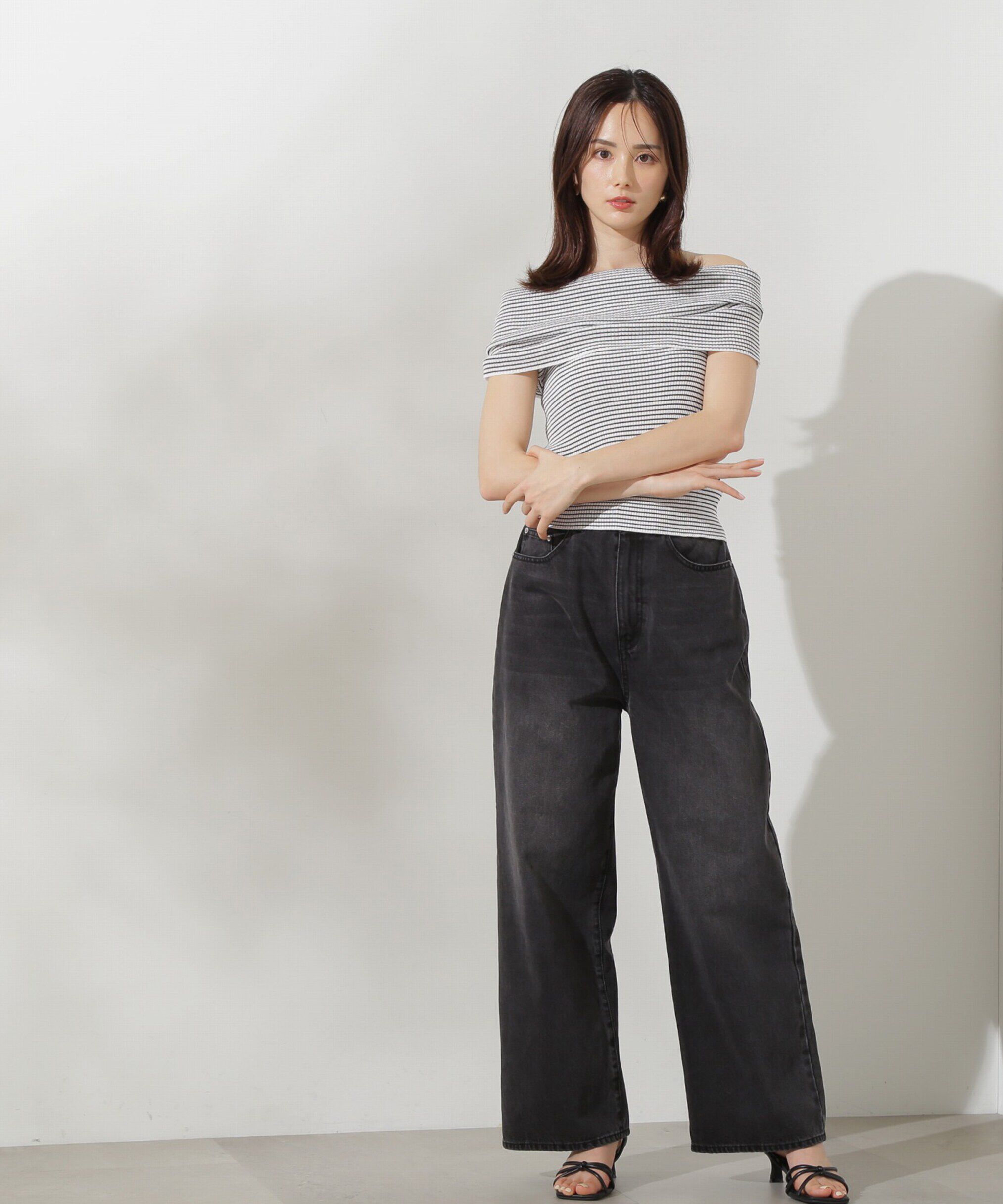 PROPORTION BODY DRESSING「オフショルノースリニット」|ニット・セーター|