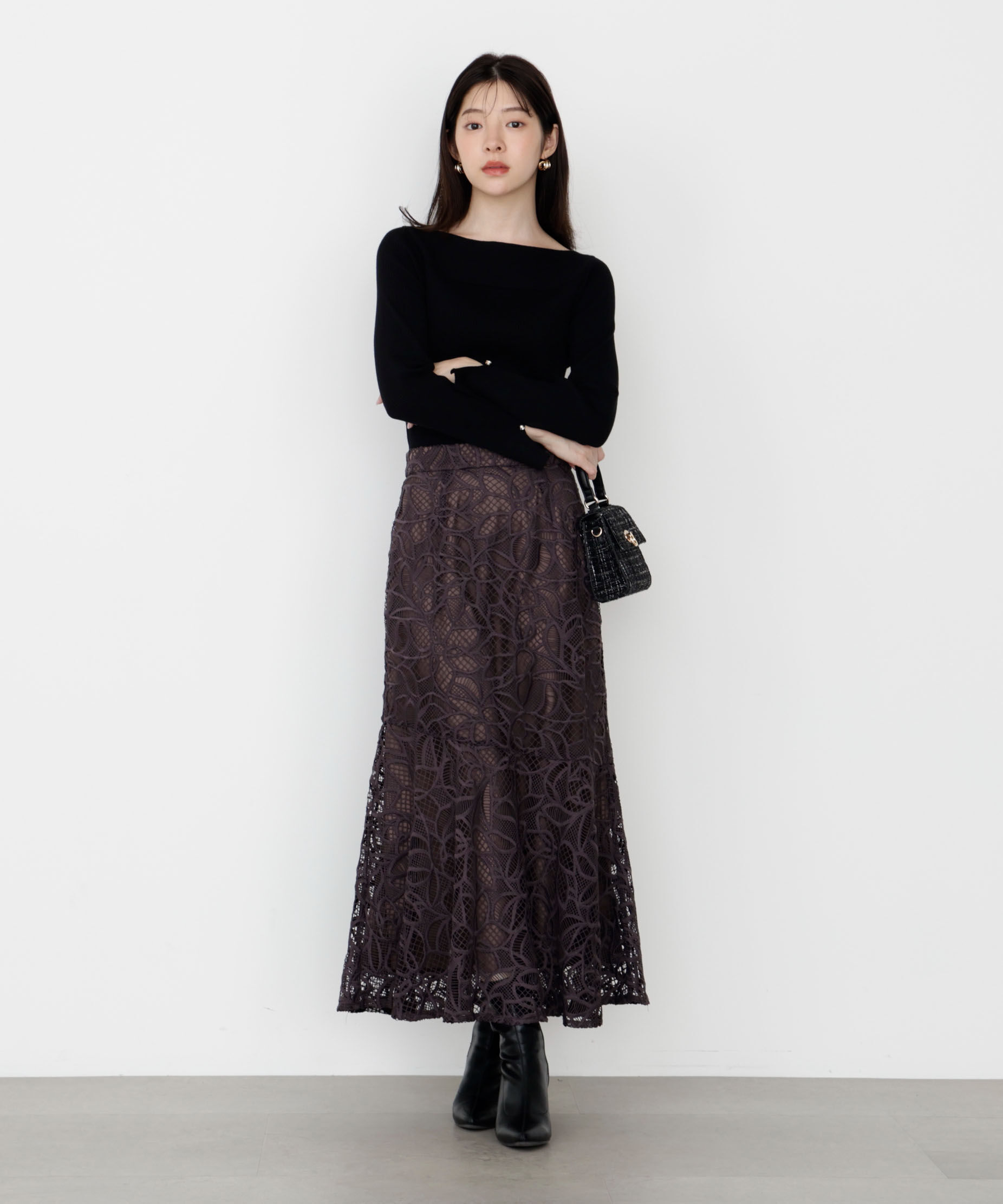 PROPORTION BODY DRESSING「＜ハンドウォッシャブル＞変わり編みリブニット 25AW」|ニット・セーター|