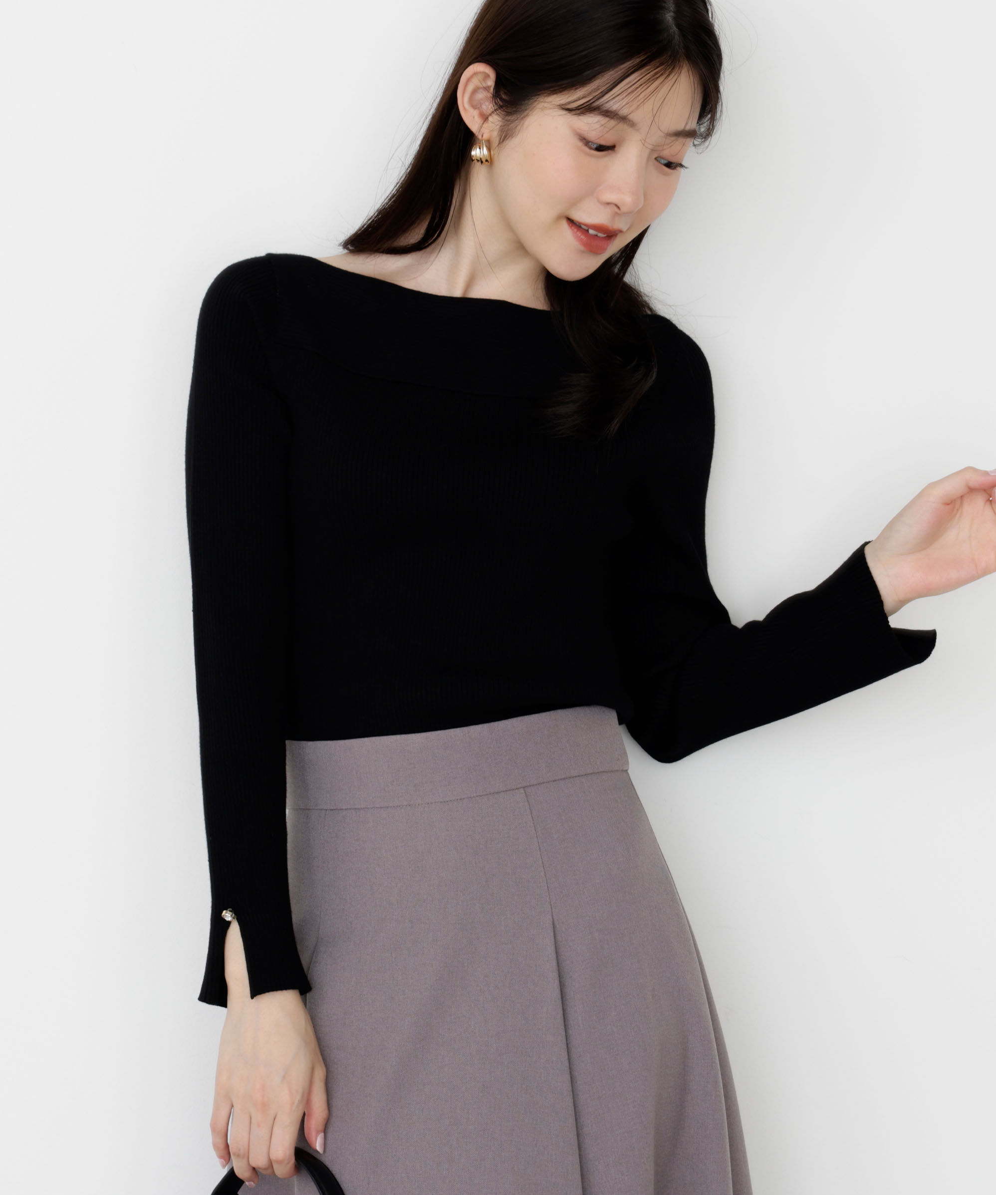 PROPORTION BODY DRESSING「＜ハンドウォッシャブル＞変わり編みリブニット 25AW」|ニット・セーター|