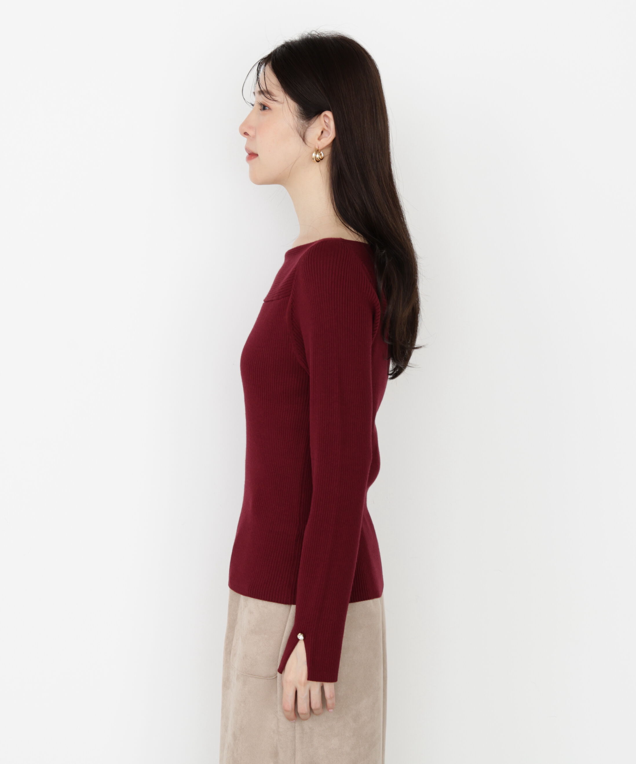 PROPORTION BODY DRESSING「＜ハンドウォッシャブル＞変わり編みリブニット 25AW」|ニット・セーター|