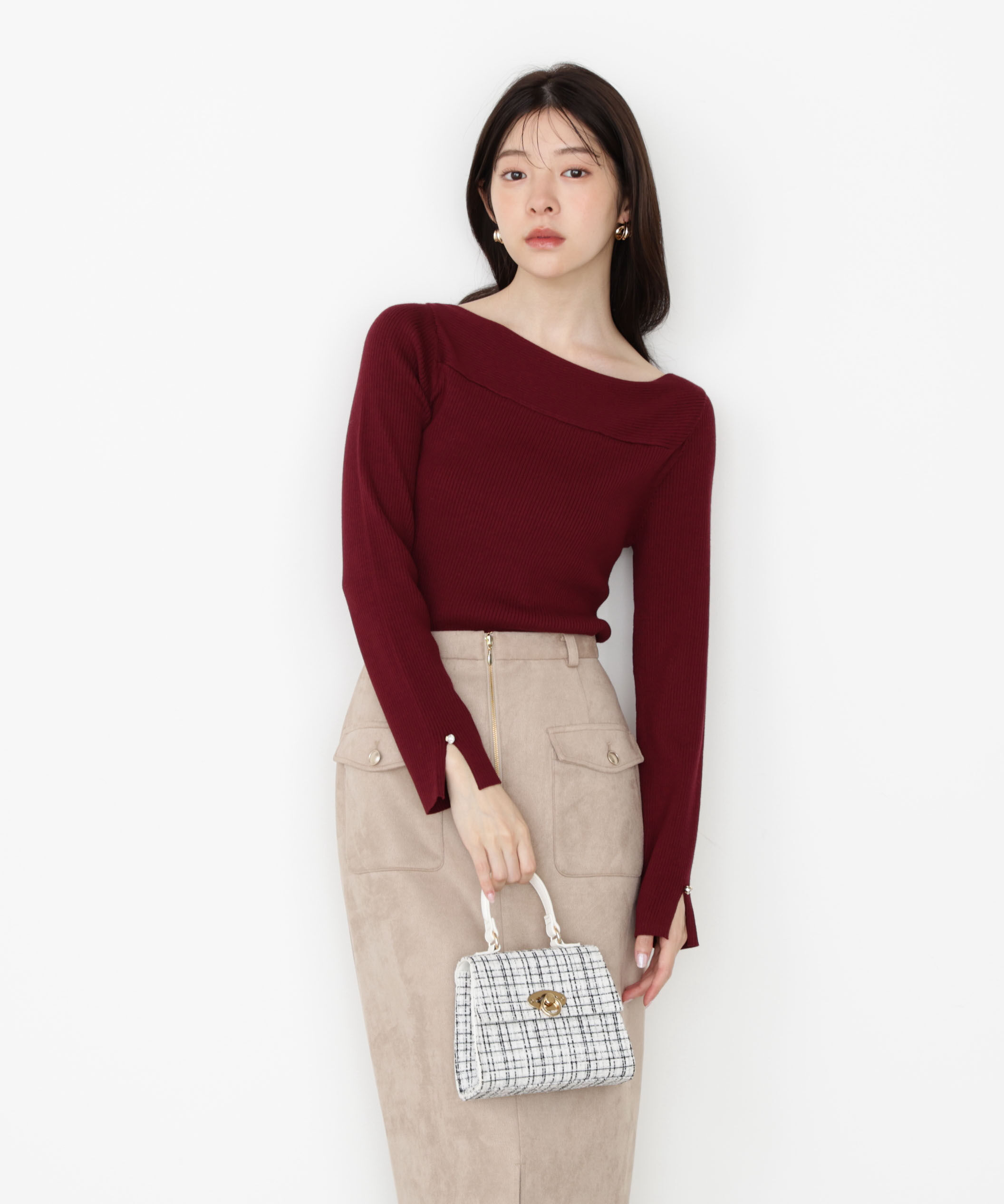 PROPORTION BODY DRESSING「＜ハンドウォッシャブル＞変わり編みリブニット 25AW」|ニット・セーター|