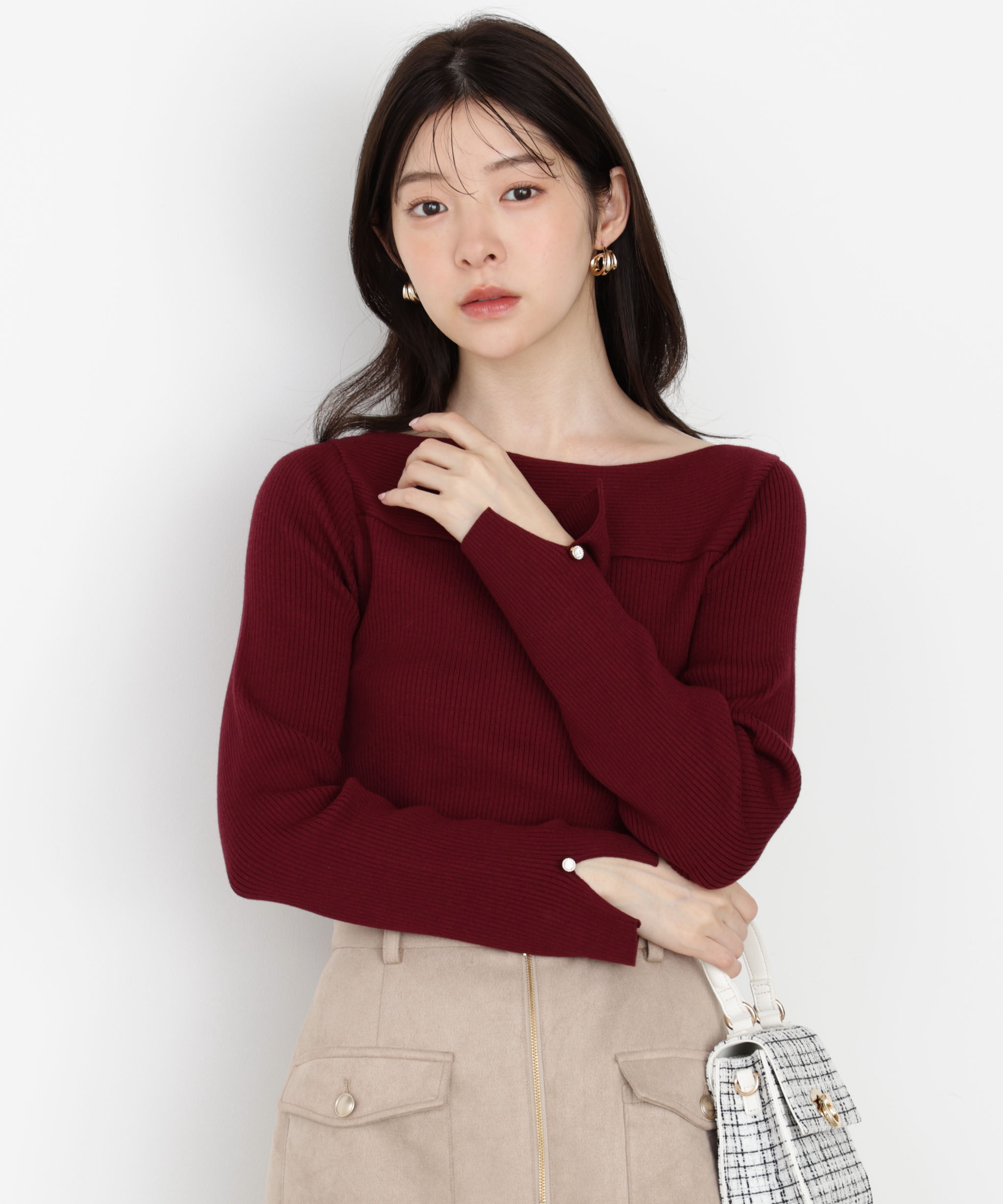 PROPORTION BODY DRESSING「＜ハンドウォッシャブル＞変わり編みリブニット 25AW」|ニット・セーター|