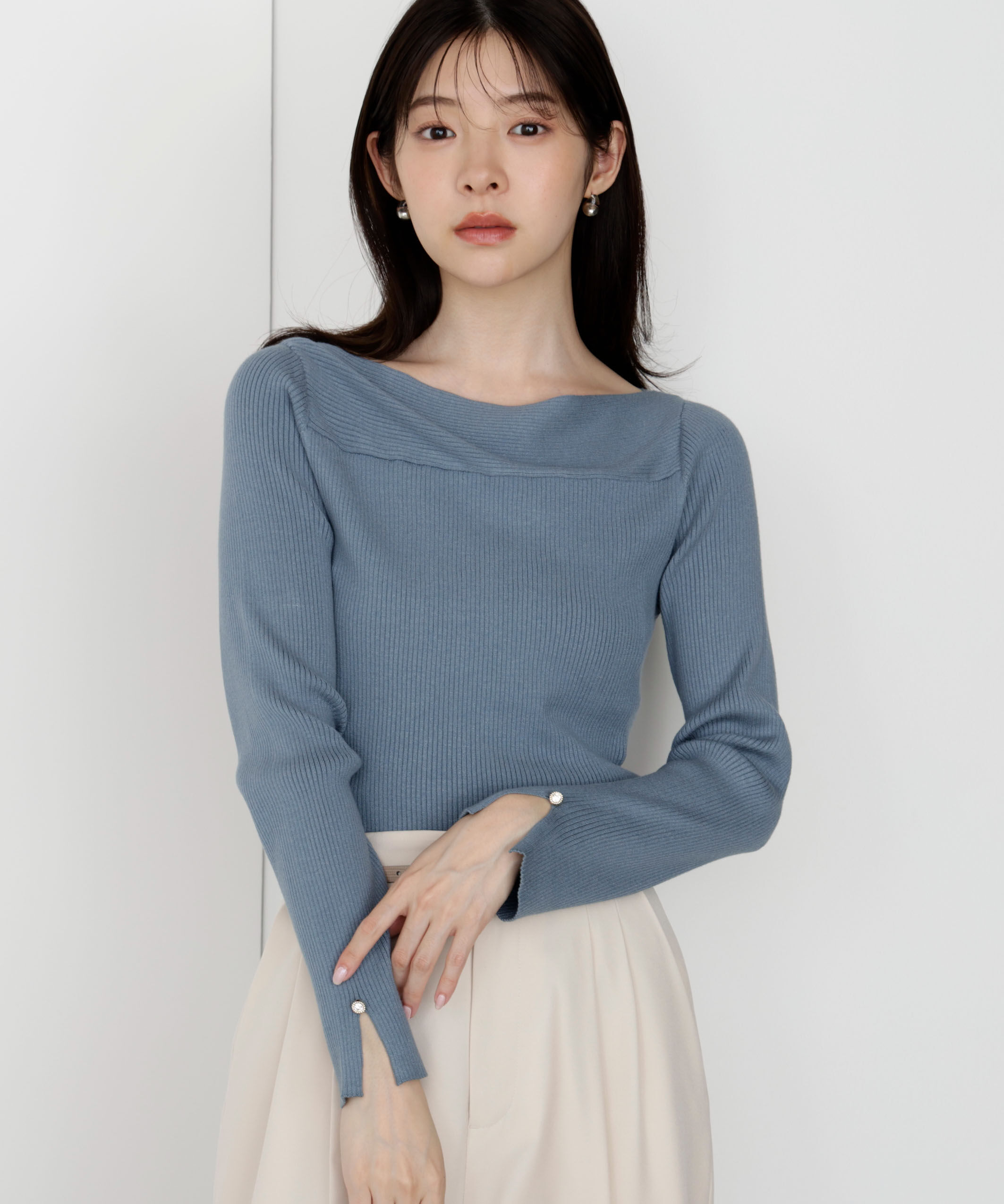 PROPORTION BODY DRESSING「＜ハンドウォッシャブル＞変わり編みリブニット 25AW」|ニット・セーター|