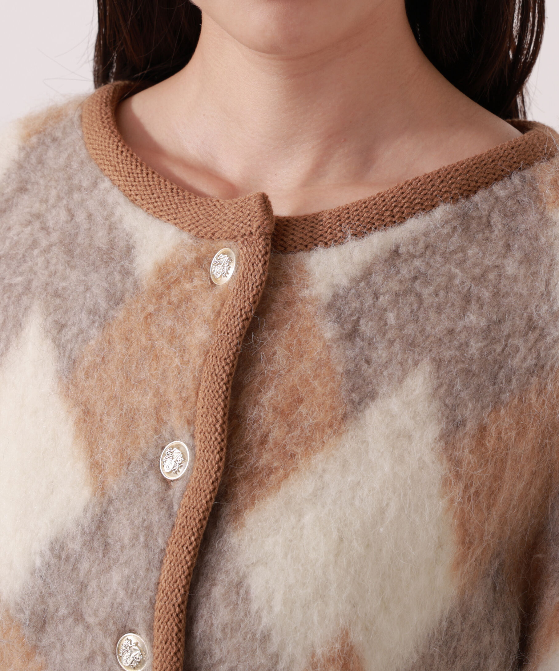 PROPORTION BODY DRESSING「シャギーニットジャケット」|カーディガン|