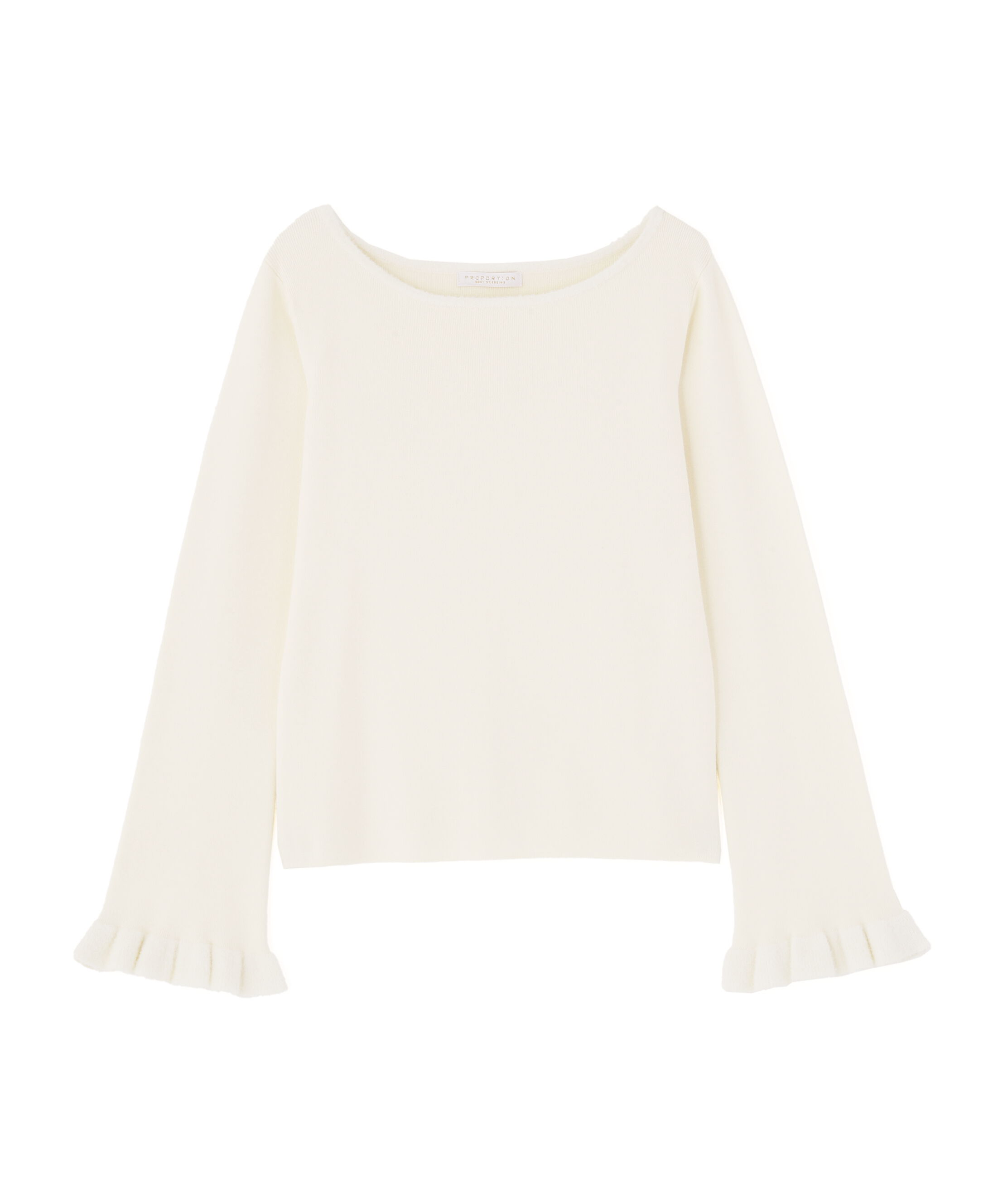 PROPORTION BODY DRESSING「ミニフェザー部分スリーブニット  25AW」|ニット・セーター|