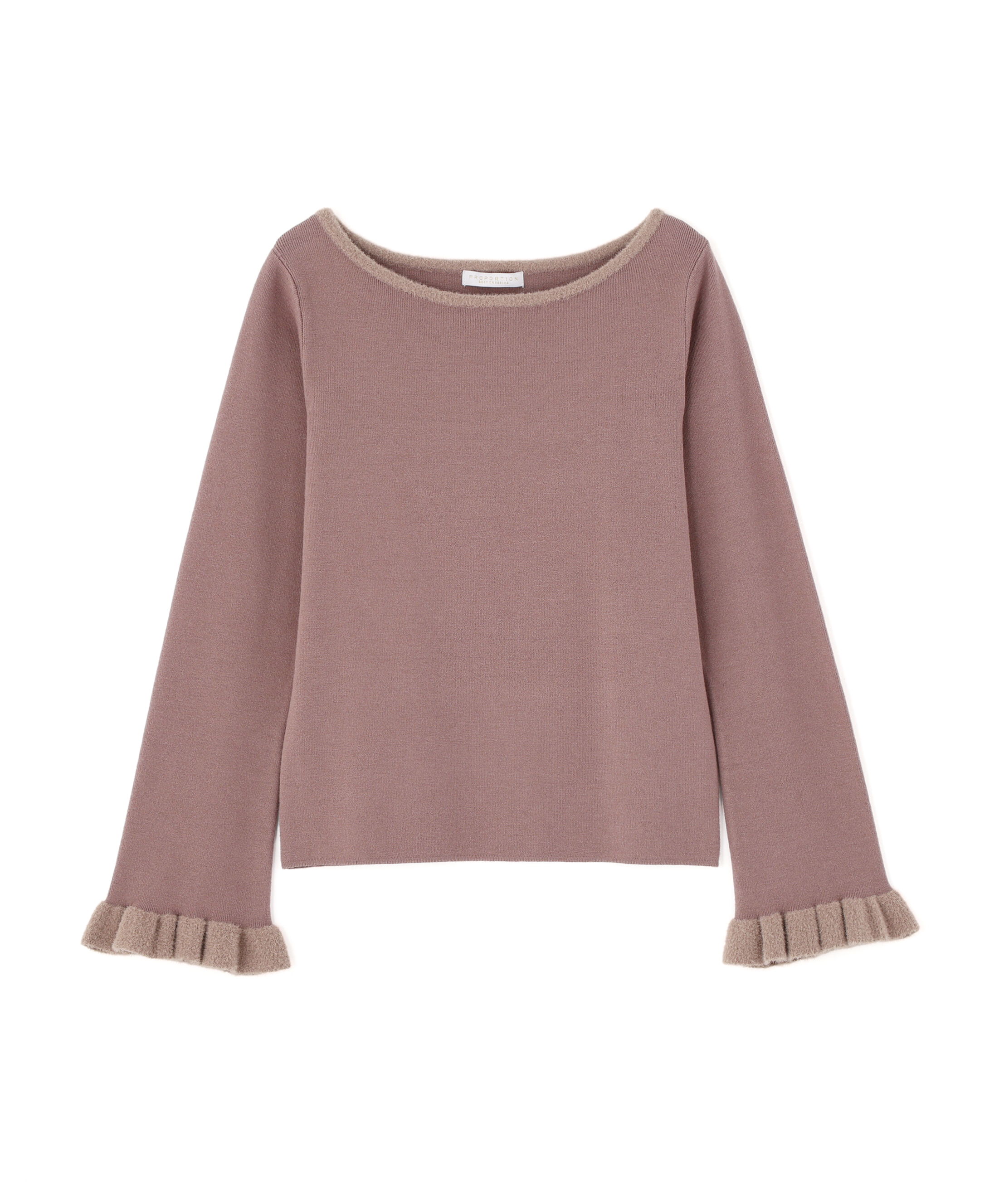 PROPORTION BODY DRESSING「ミニフェザー部分スリーブニット  25AW」|ニット・セーター|