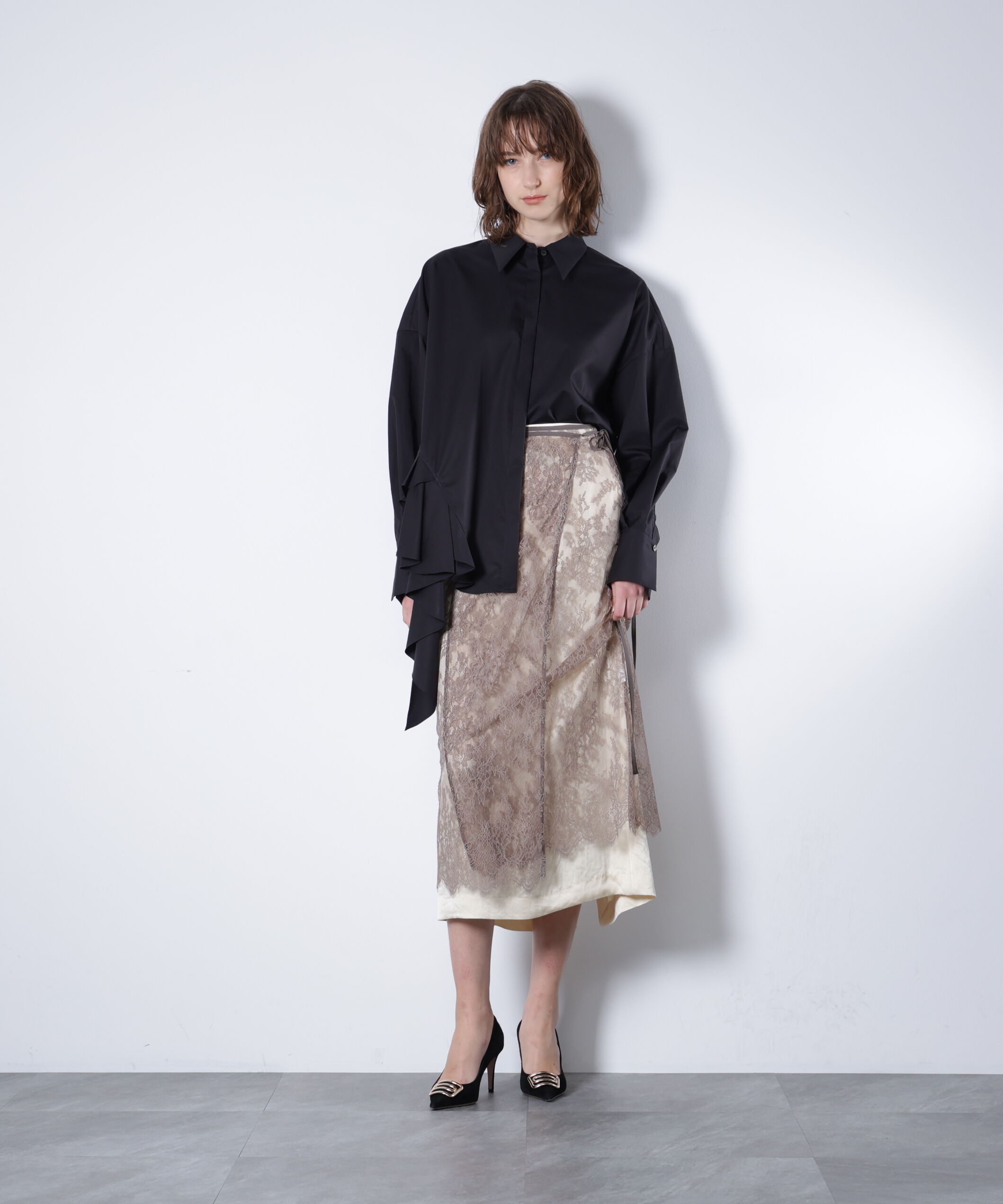  「ラッフルシャツ_」|シャツ・ブラウス|