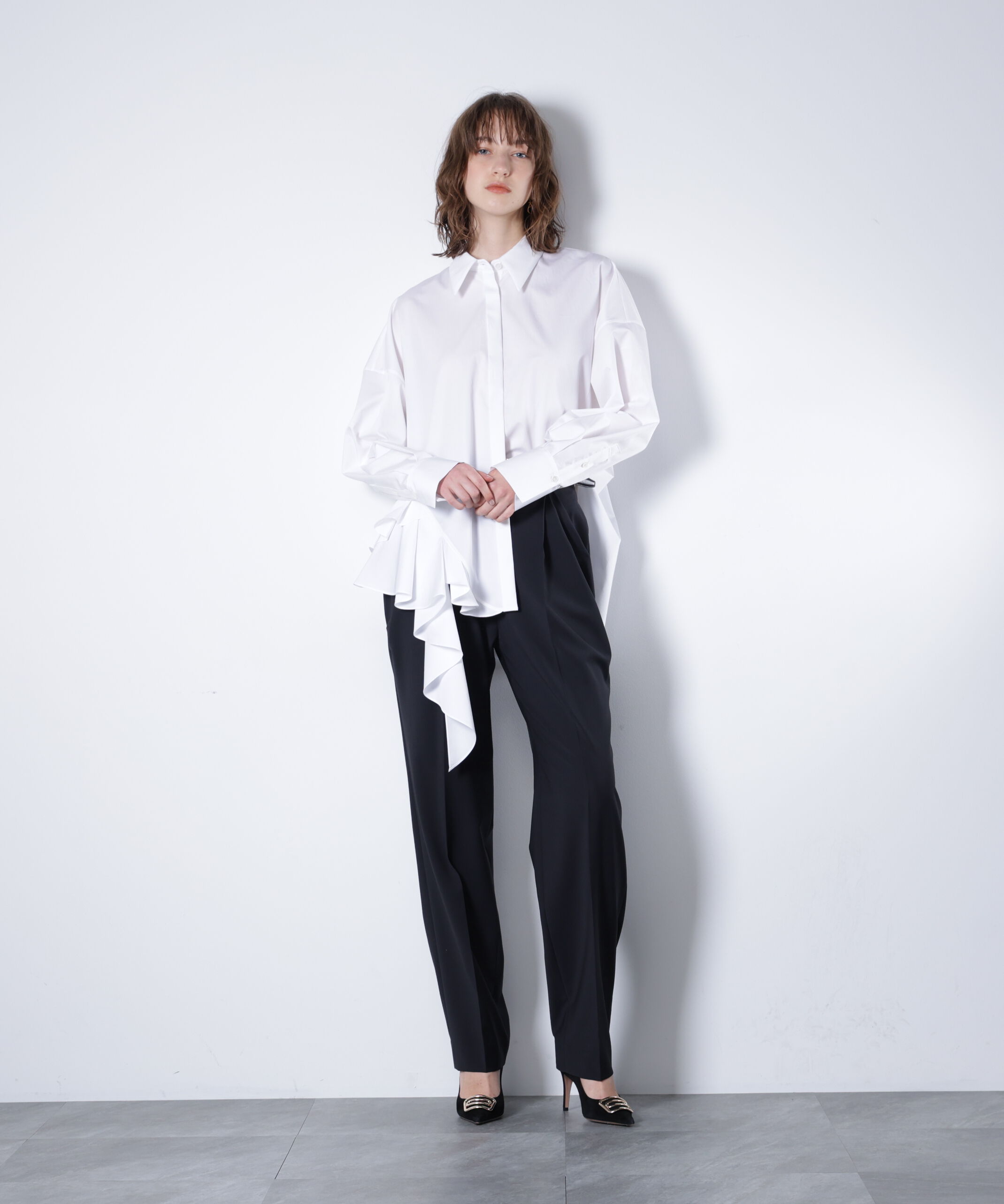  「ラッフルシャツ_」|シャツ・ブラウス|