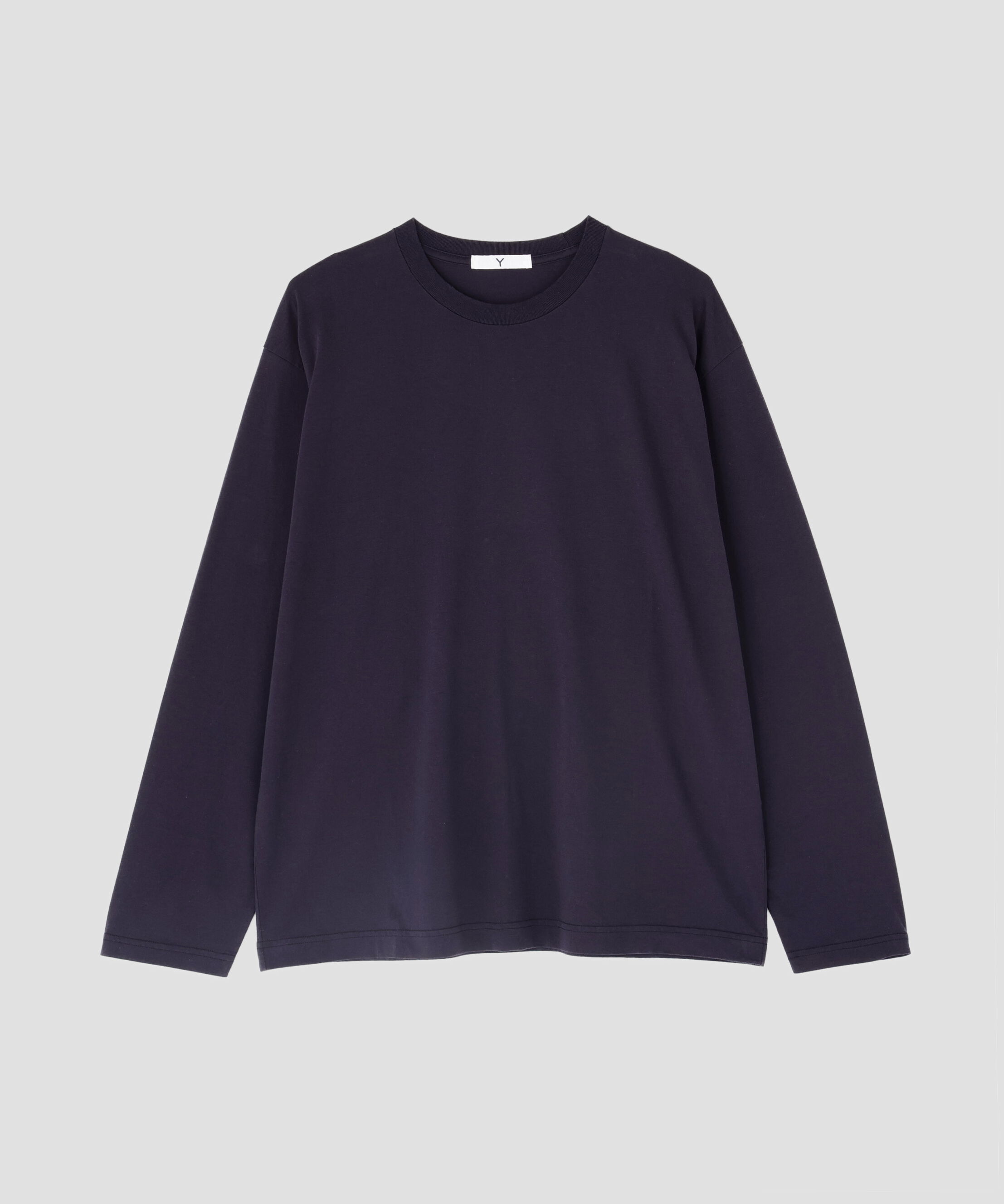 YLEVE 「Ｙ / ORGANIC COTTON JERSEY LONG SLEEVE T‐SHIRT」|Tシャツ・カットソー|ネイビー