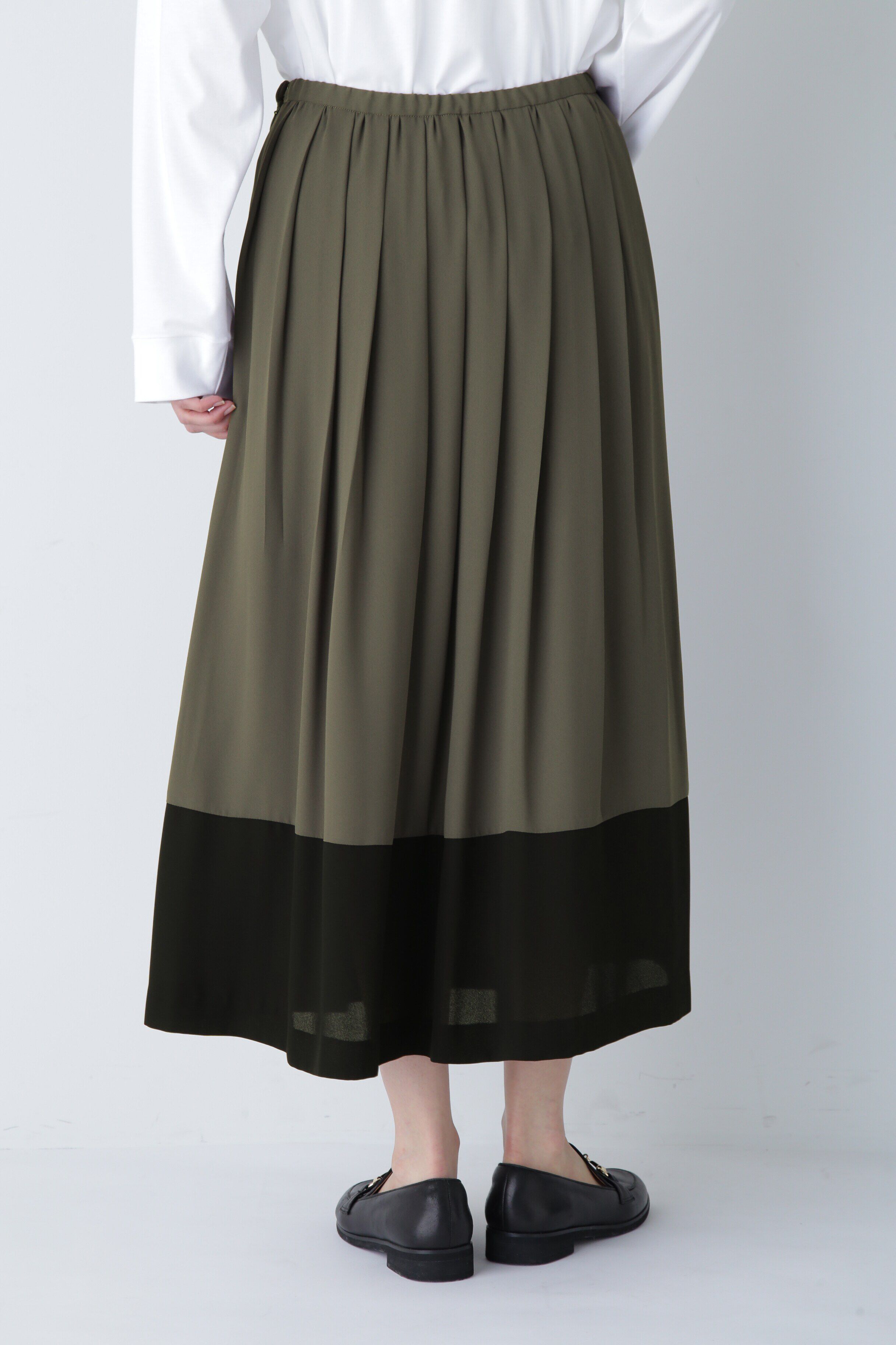  「◆バイカラープリーツスカート」|スカート|