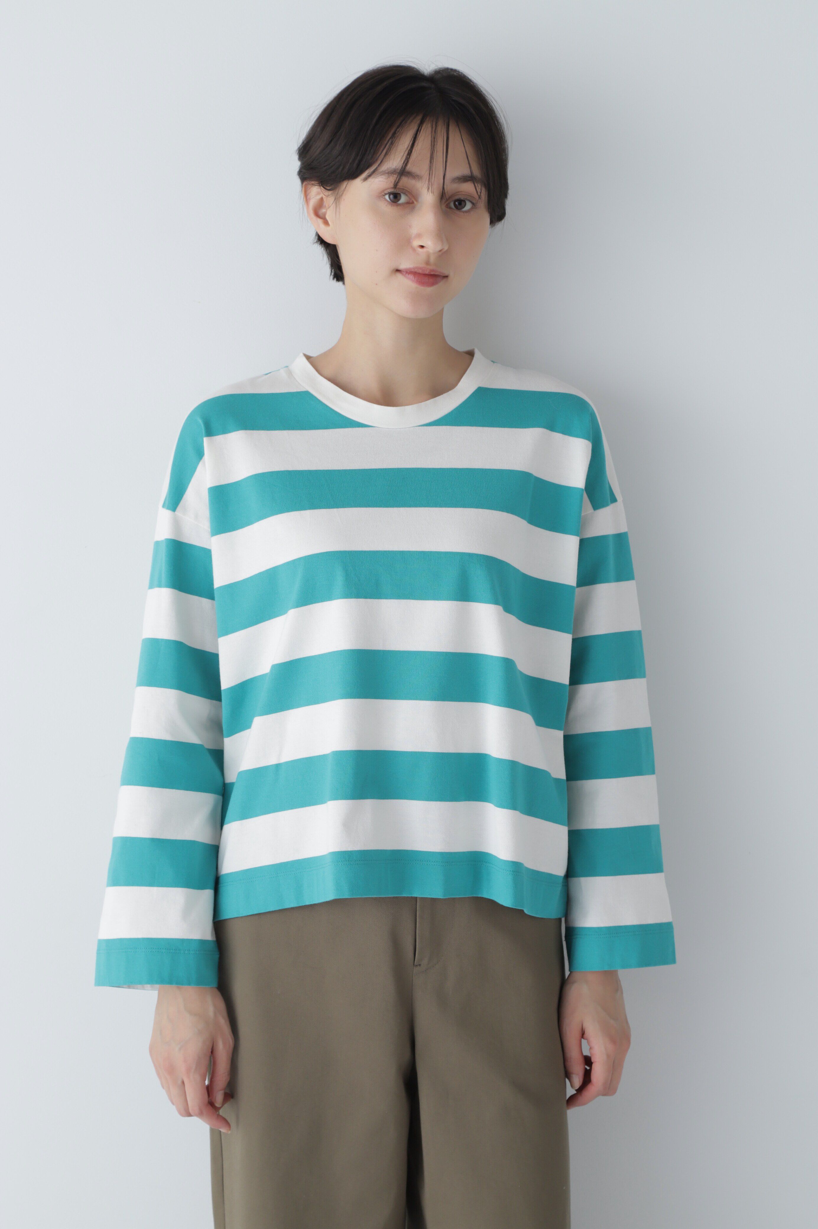  「◆太ボーダーカットソー」|Tシャツ・カットソー|