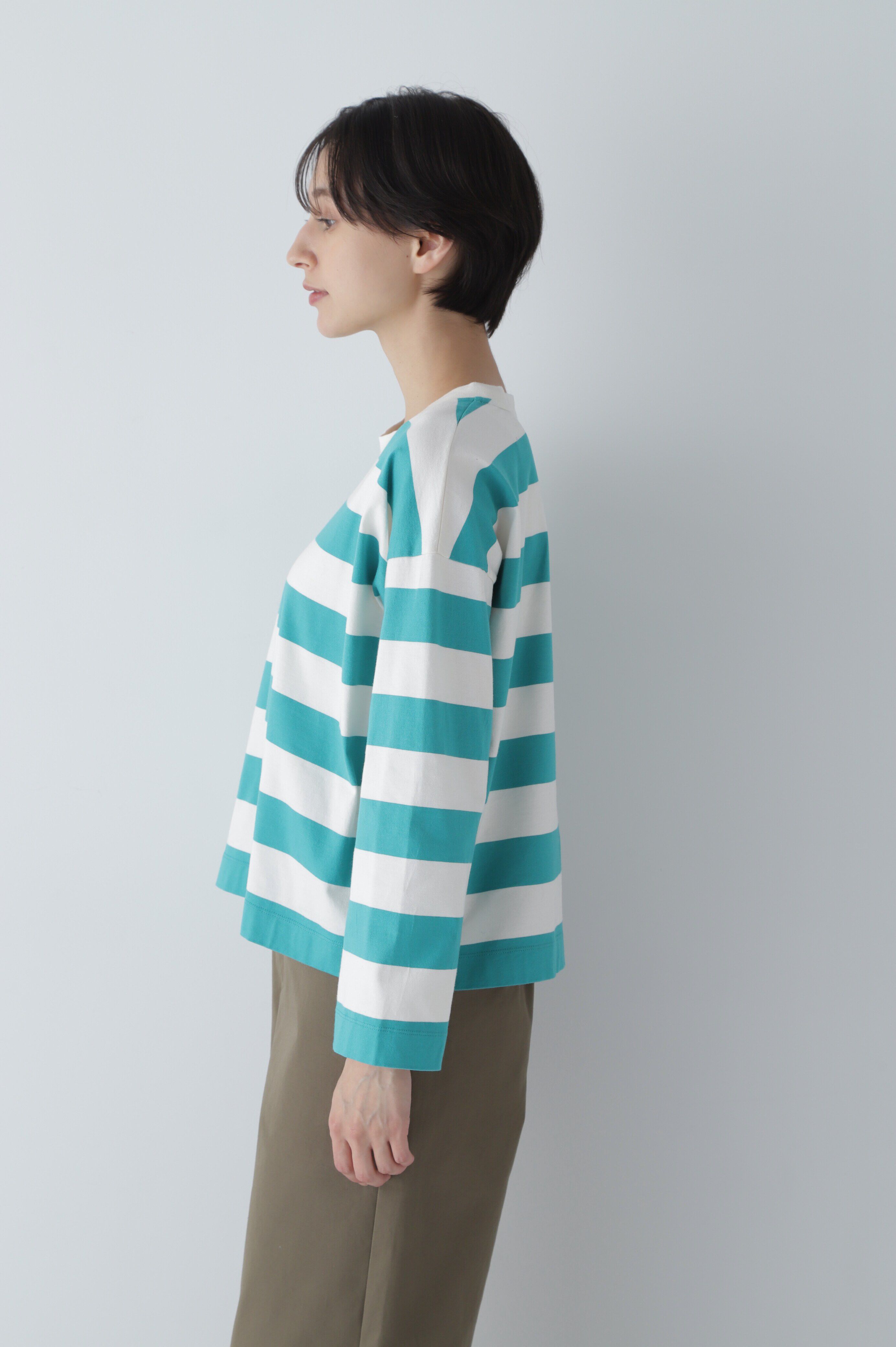  「◆太ボーダーカットソー」|Tシャツ・カットソー|