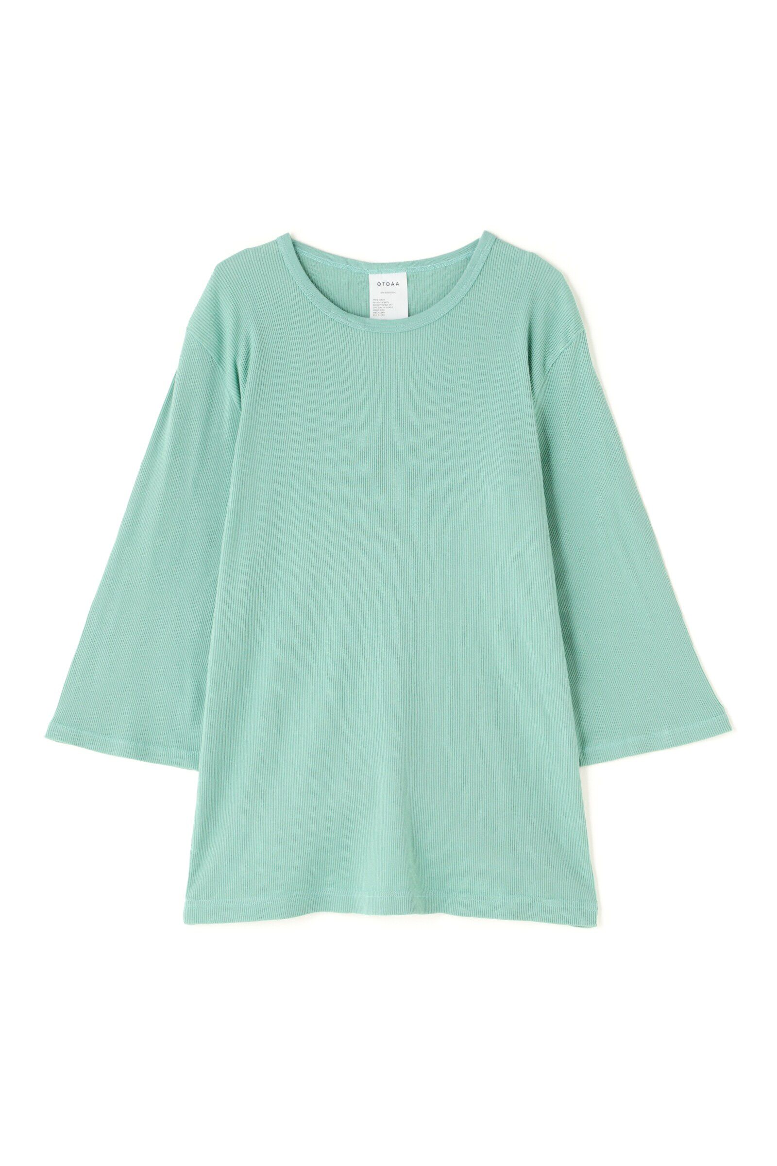  「ＯＴＯＡＡ　スリットスリーブカットソー」|Tシャツ・カットソー|ライトグリー
