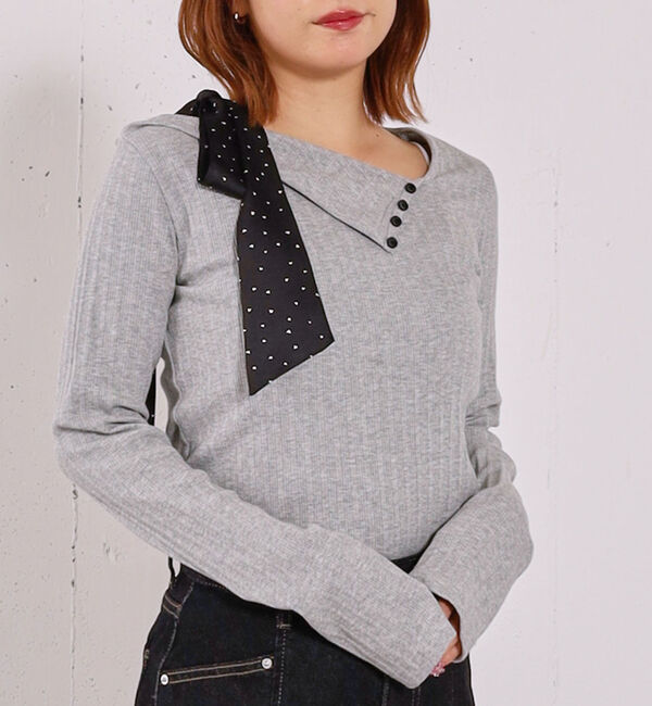 archives「肩リボンワンショルカットＴＯＰＳ」|Tシャツ・カットソー|