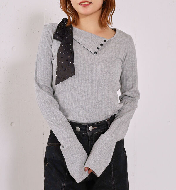 archives「肩リボンワンショルカットＴＯＰＳ」|Tシャツ・カットソー|