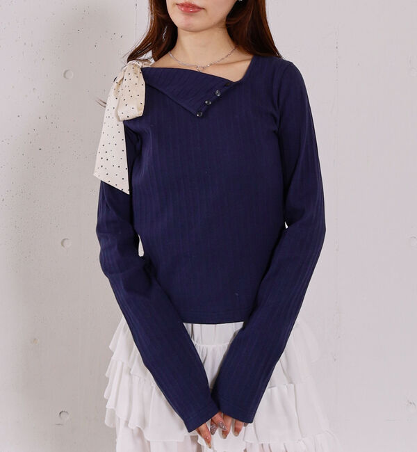 archives「肩リボンワンショルカットＴＯＰＳ」|Tシャツ・カットソー|