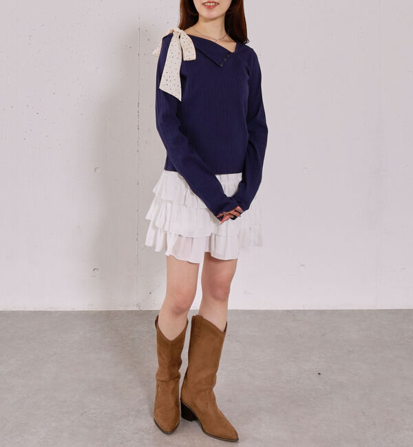 archives「肩リボンワンショルカットＴＯＰＳ」|Tシャツ・カットソー|