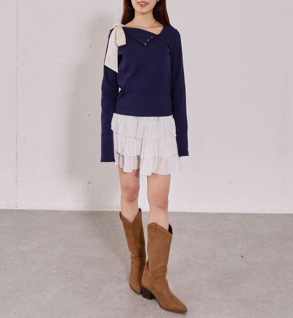 archives「肩リボンワンショルカットＴＯＰＳ」|Tシャツ・カットソー|