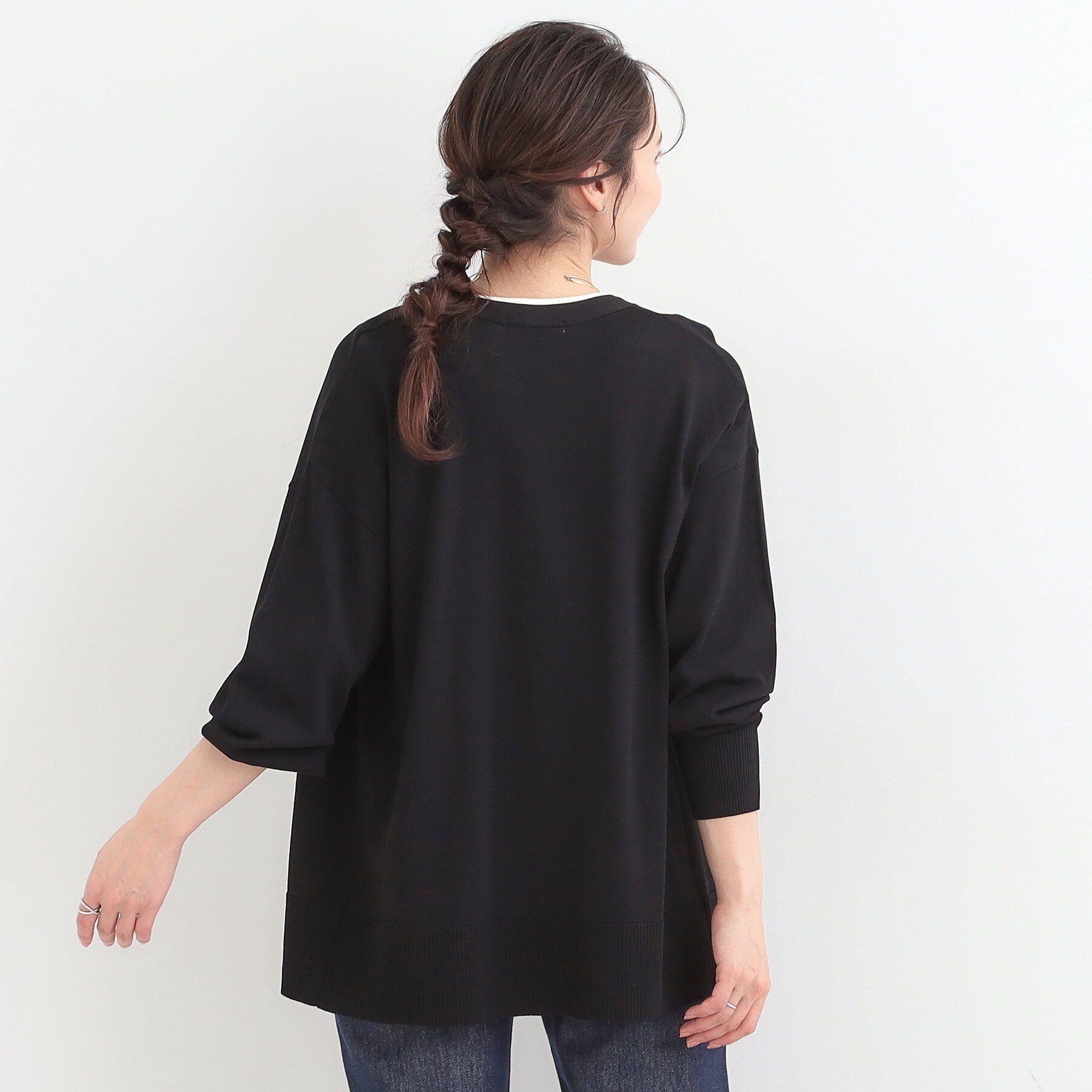 SHOO･LA･RUE「【洗濯機可/ひんやり/UV】さらっとしたタッチが心地よい 体型カバーも叶う　ロングカーディガン」|カーディガン|