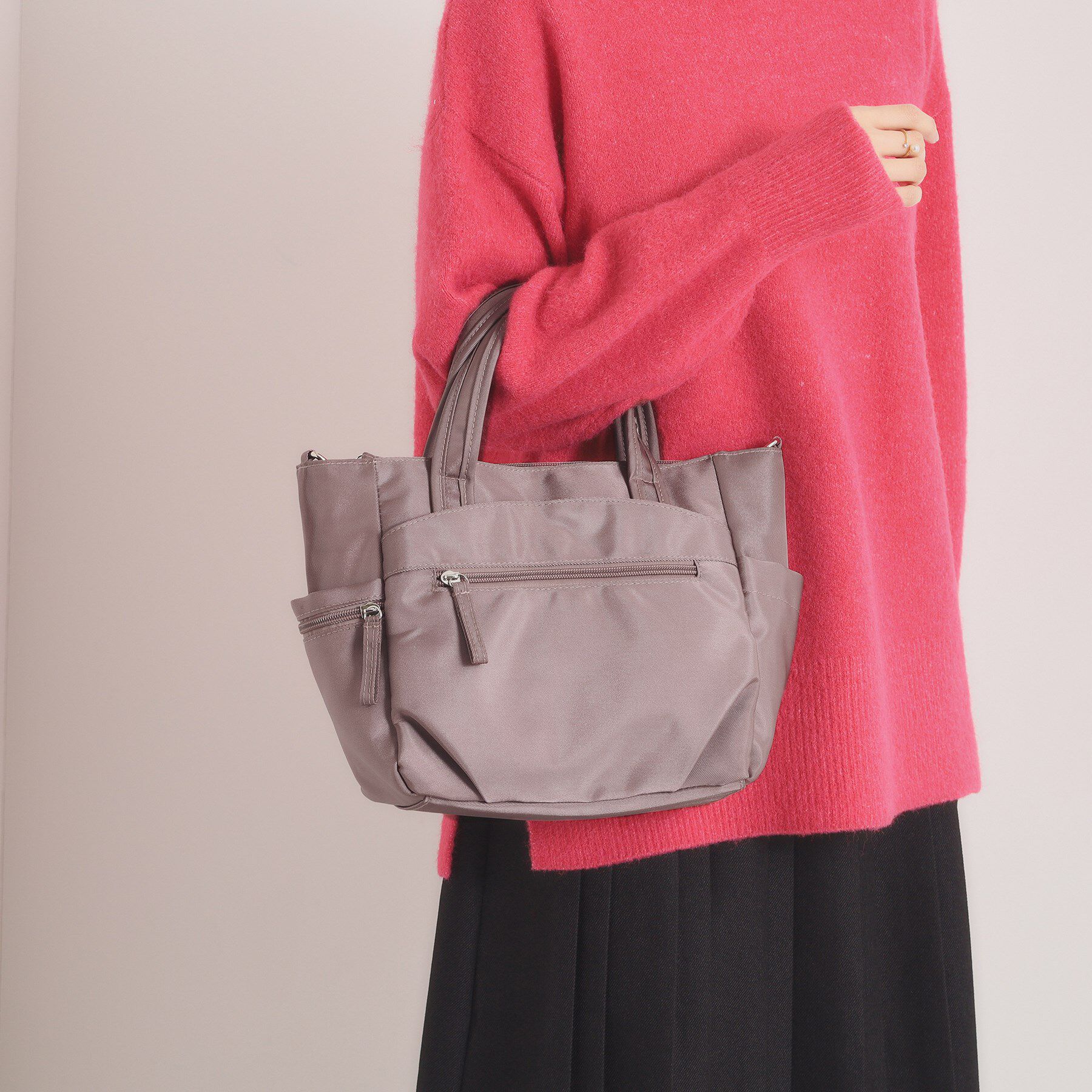 ITS&rsquo;DEMO「＜人間工学＞撥水2WAYトート」|トートバッグ|ピンク(072)