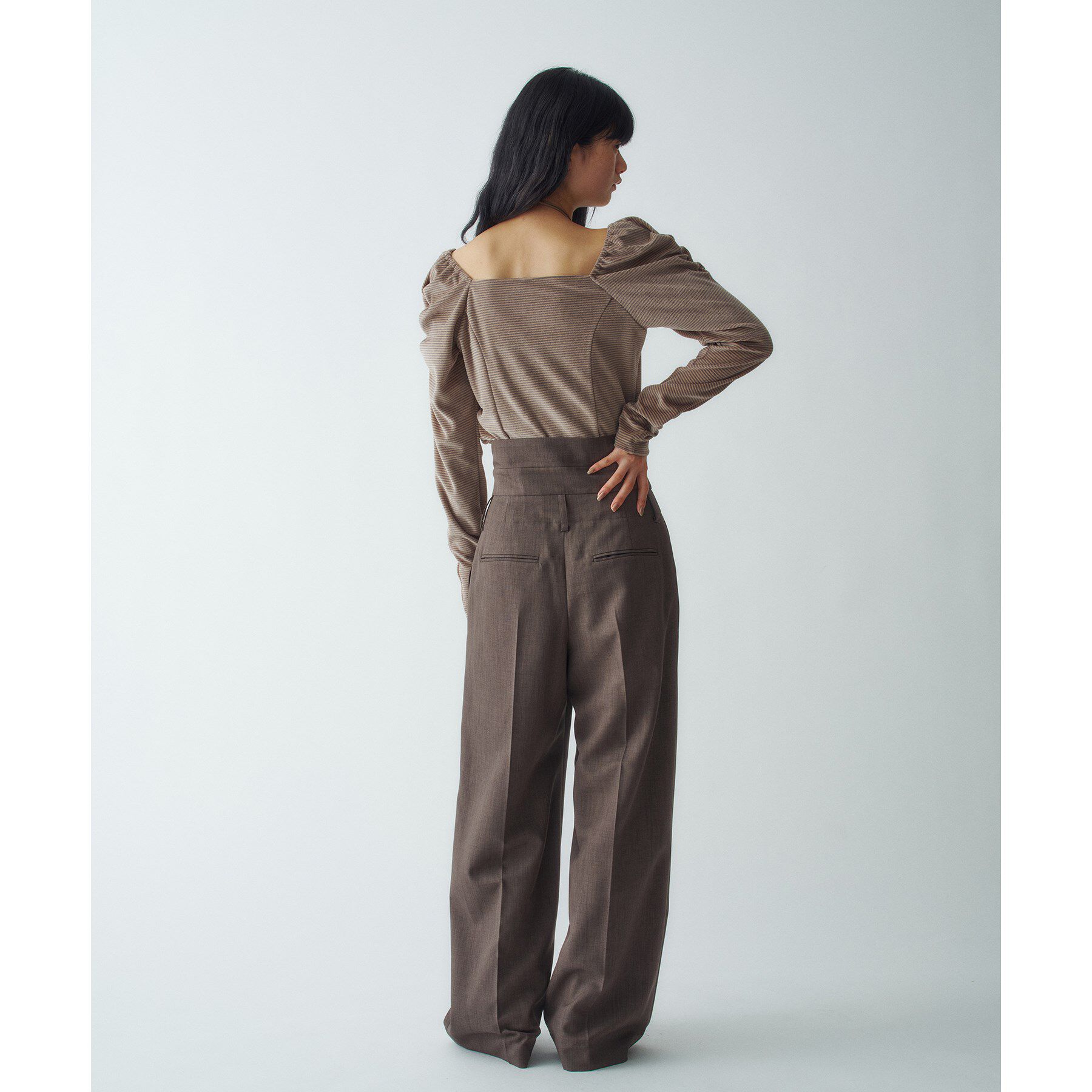 CODE A「velour square puff top」|Tシャツ・カットソー|