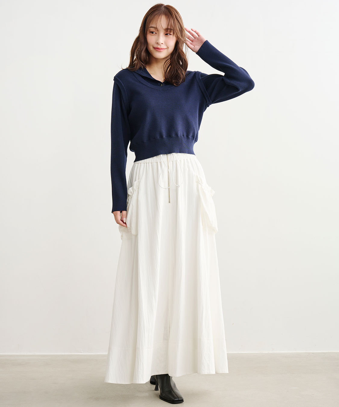 COCO DEAL「レイヤードデザインニット」|ニット・セーター|