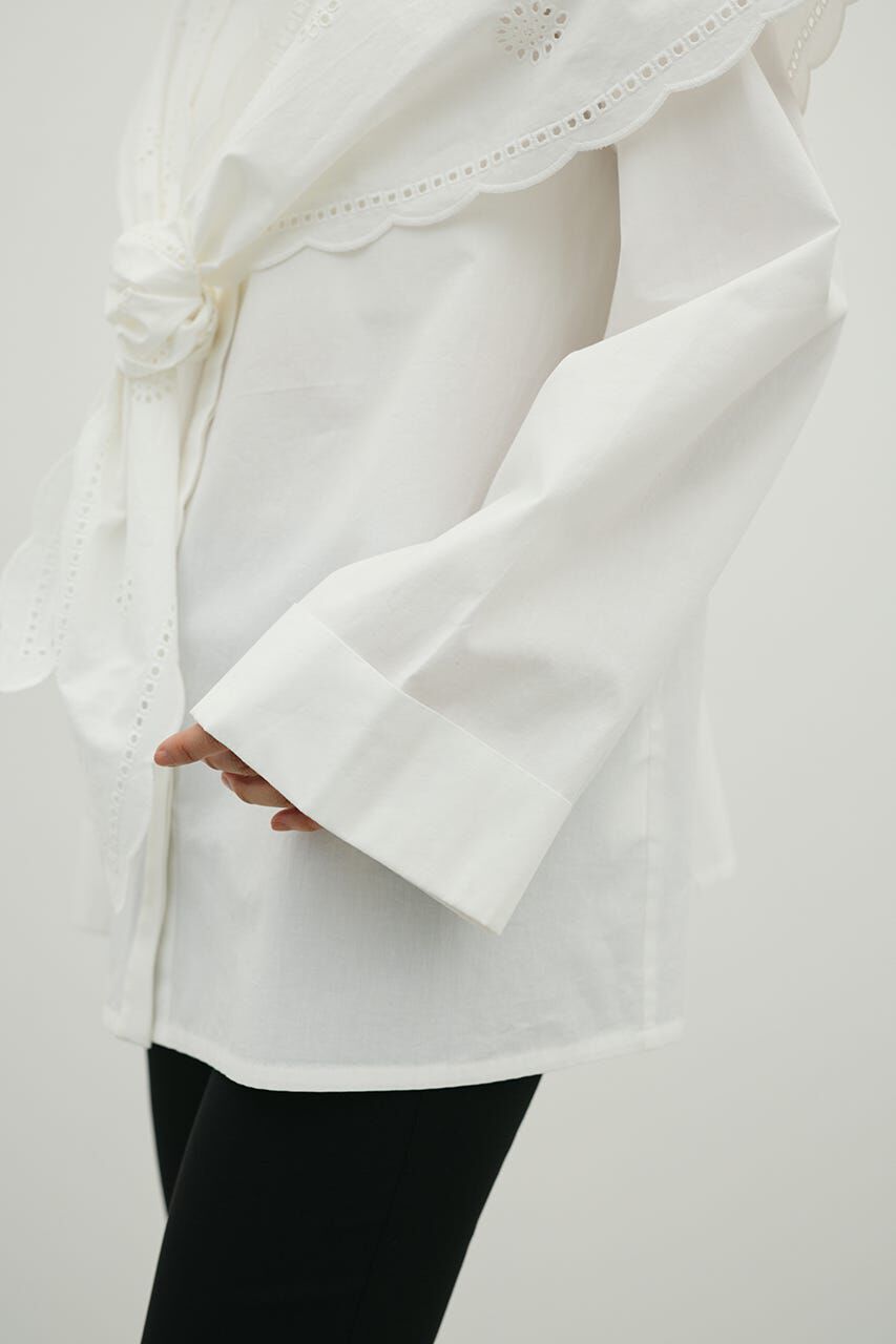 STYLEMIXER「カットワークカラーブラウス」|Tシャツ・カットソー|