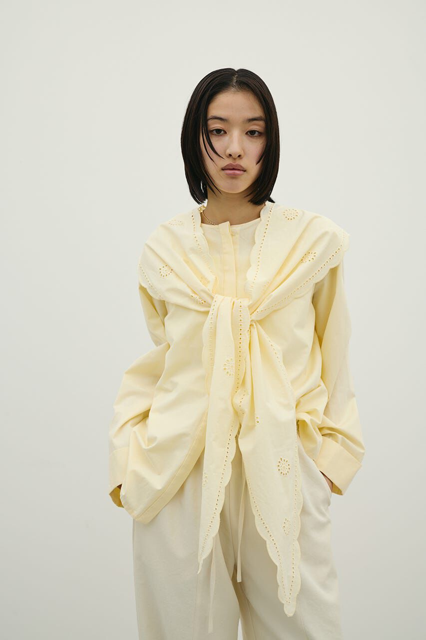 STYLEMIXER「カットワークカラーブラウス」|Tシャツ・カットソー|