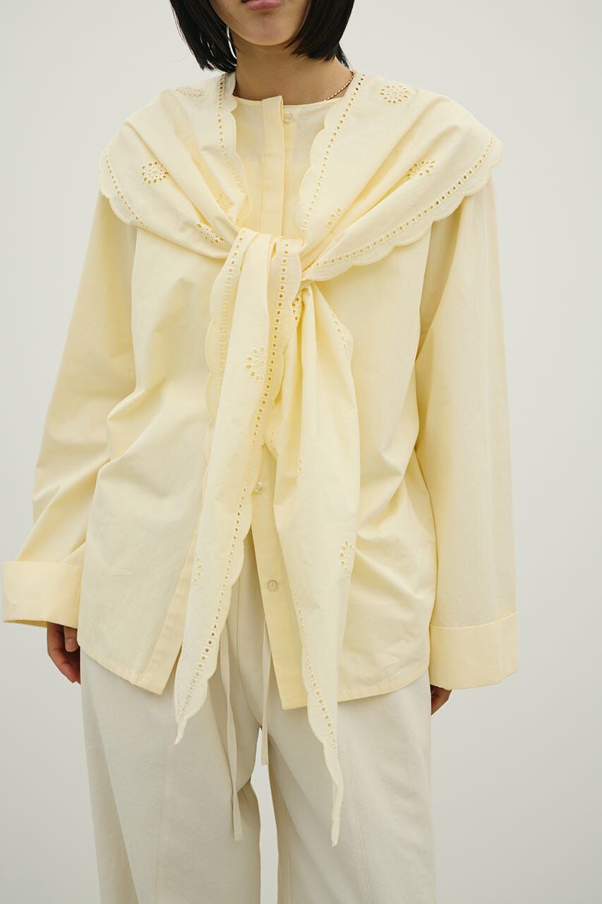 STYLEMIXER「カットワークカラーブラウス」|Tシャツ・カットソー|