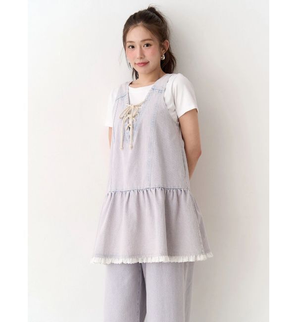 CALNAMUR「ウエストフリンジデニムパンツ」|その他|