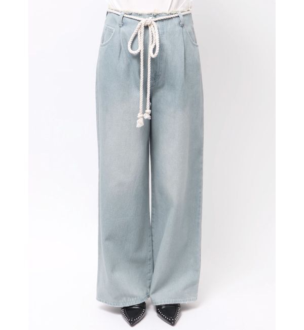 CALNAMUR「ウエストフリンジデニムパンツ」|その他|