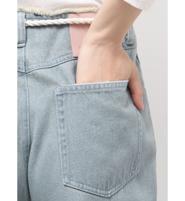 CALNAMUR「ウエストフリンジデニムパンツ」|その他|