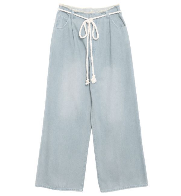 CALNAMUR「ウエストフリンジデニムパンツ」|その他|