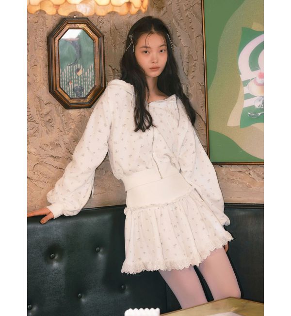 CALNAMUR「フロントジップオフショルスウェット」|Tシャツ・カットソー|