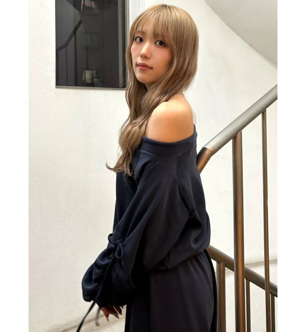 CALNAMUR「フロントジップオフショルスウェット」|Tシャツ・カットソー|