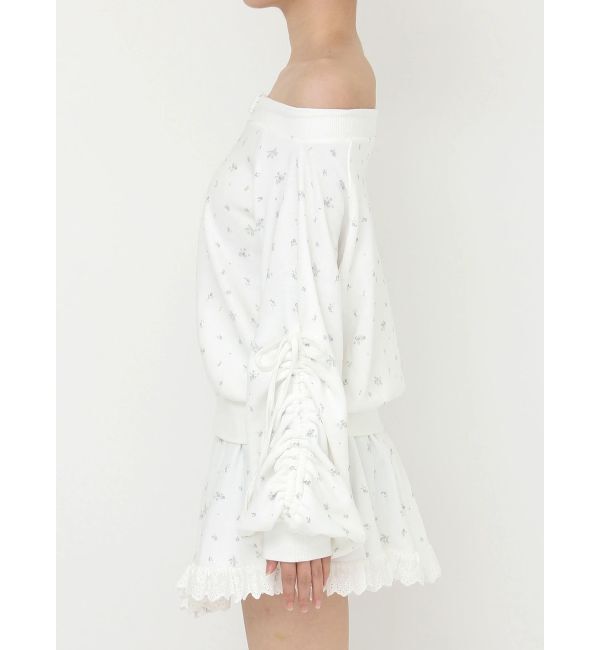 CALNAMUR「フロントジップオフショルスウェット」|Tシャツ・カットソー|